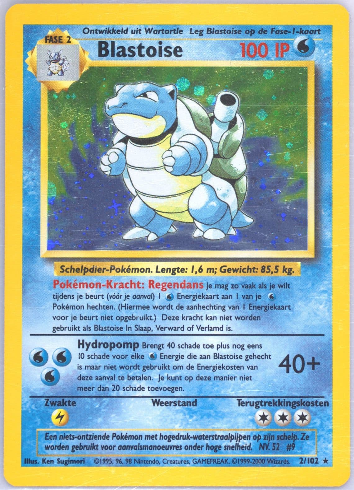 Blastoise-Holo (2) 1999 Pokemon Dutch