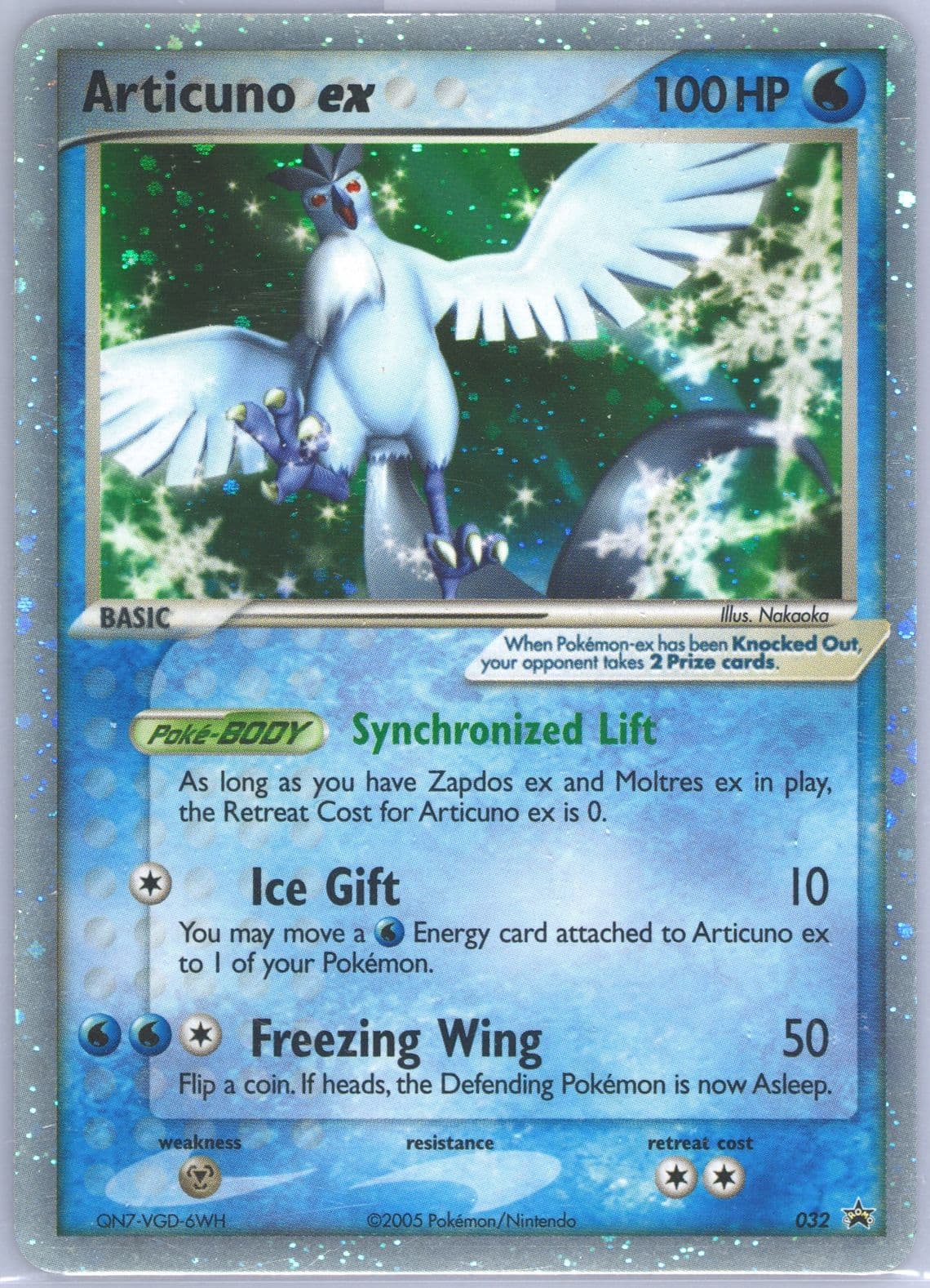 Articuno EX-Holo (032) 2005 Pokemon Black Star Promos