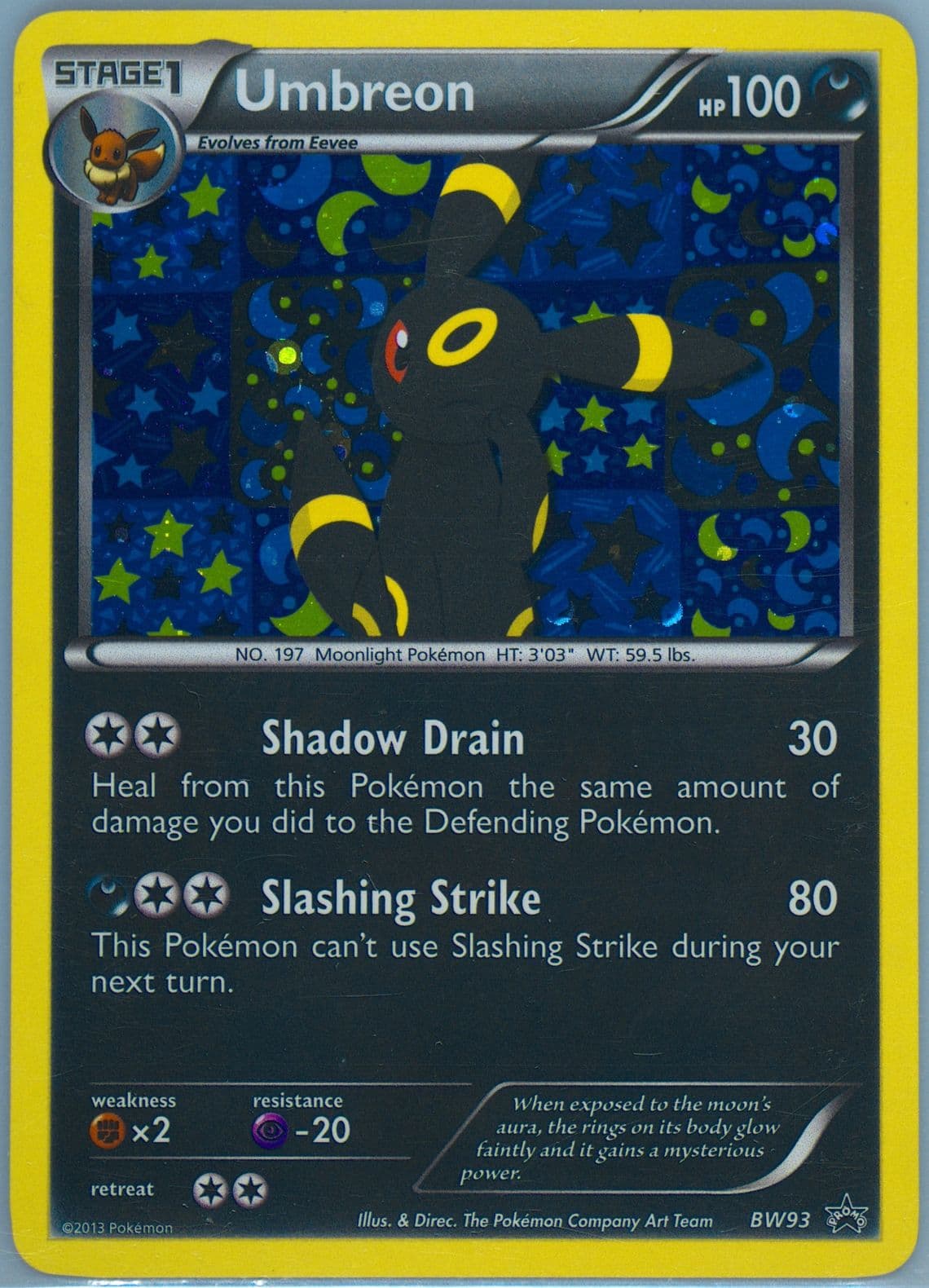 Umbreon-Holo Sylveon Collection (BW93) 2013 Pokemon Black & White Promo