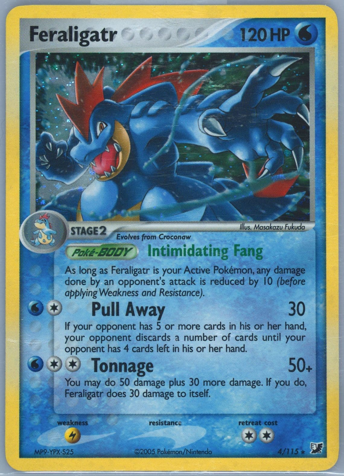 Feraligatr-Holo (4) 2005 Pokemon EX Unseen Forces