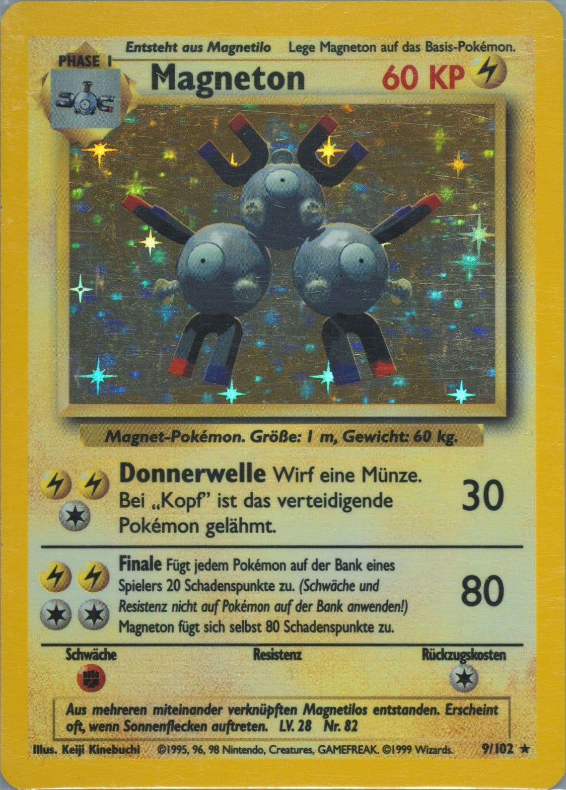 Magneton-Holo (9) 1999 Pokemon German