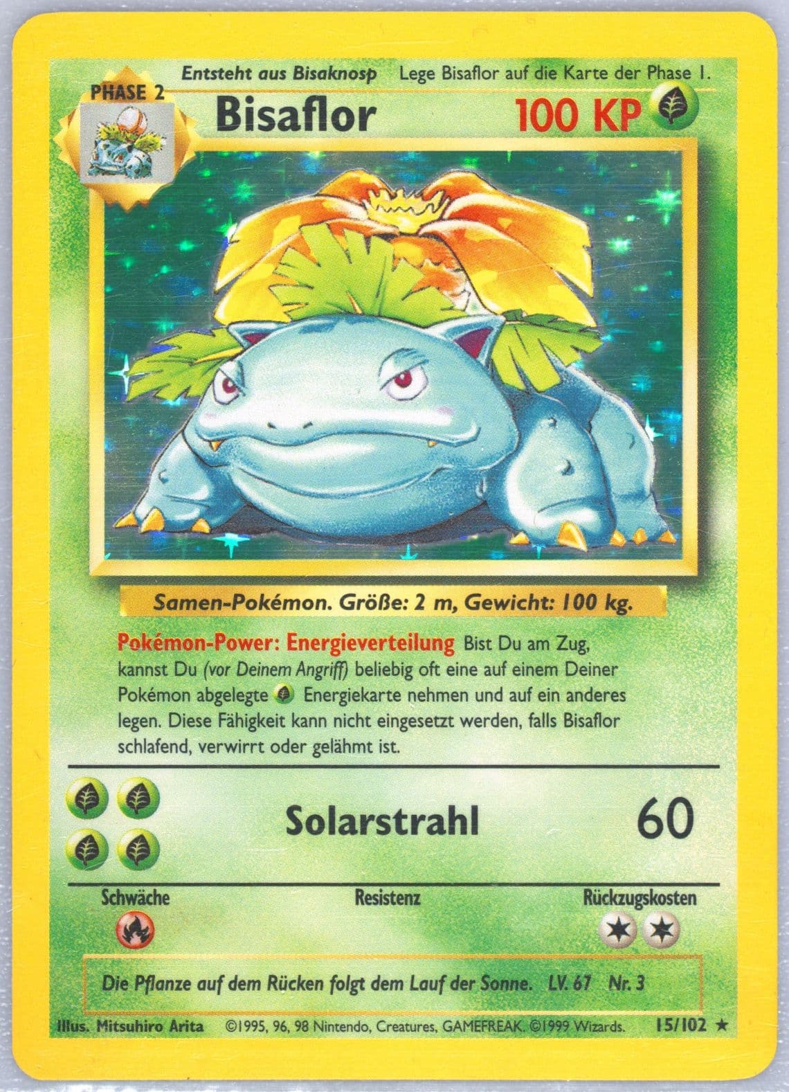 Bisaflor-Holo (15) 1999 Pokemon German