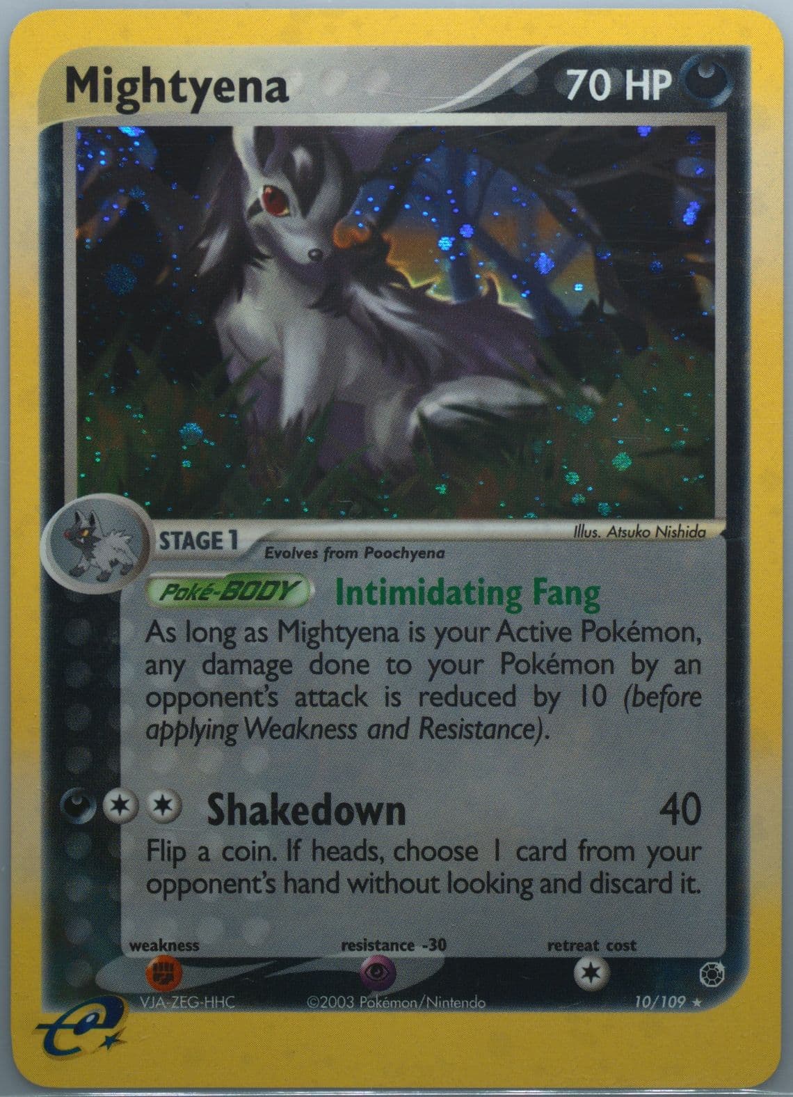 Mightyena-Holo (10) 2003 Pokemon EX Ruby & Sapphire