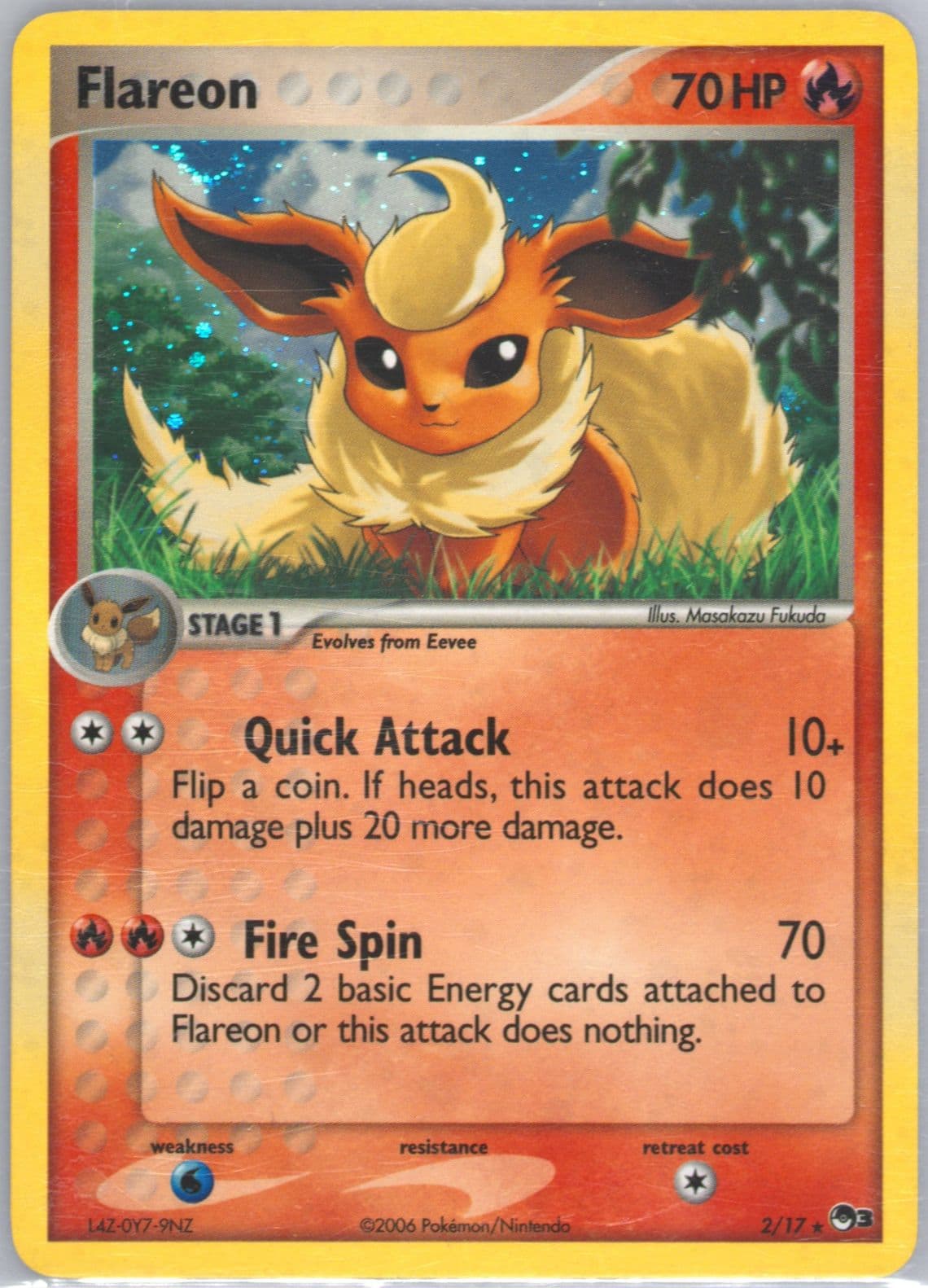Flareon-Holo (2) 2006 Pokemon Pop Series 3