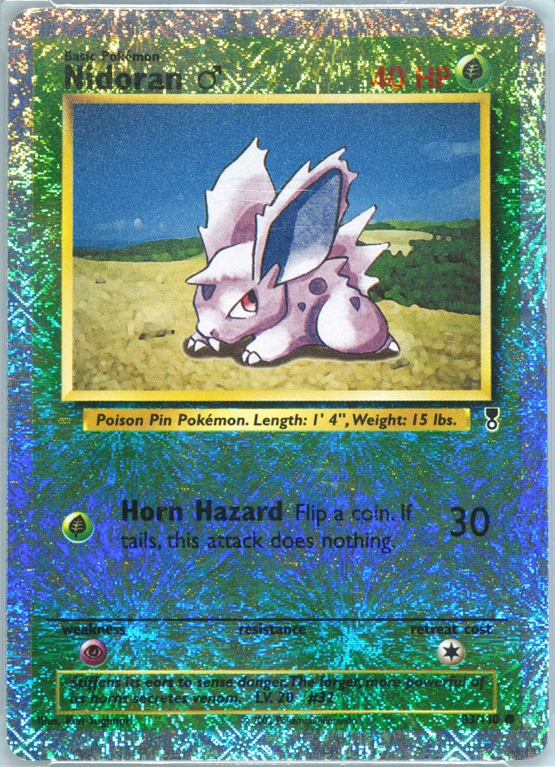 Nidoran-Reverse Foil (83) 2002 Pokemon Legendary Collection