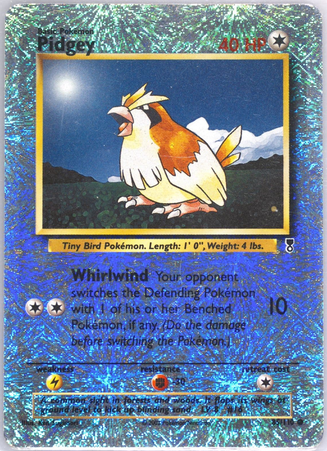 Pidgey-Reverse Foil (85) 2002 Pokemon Legendary Collection