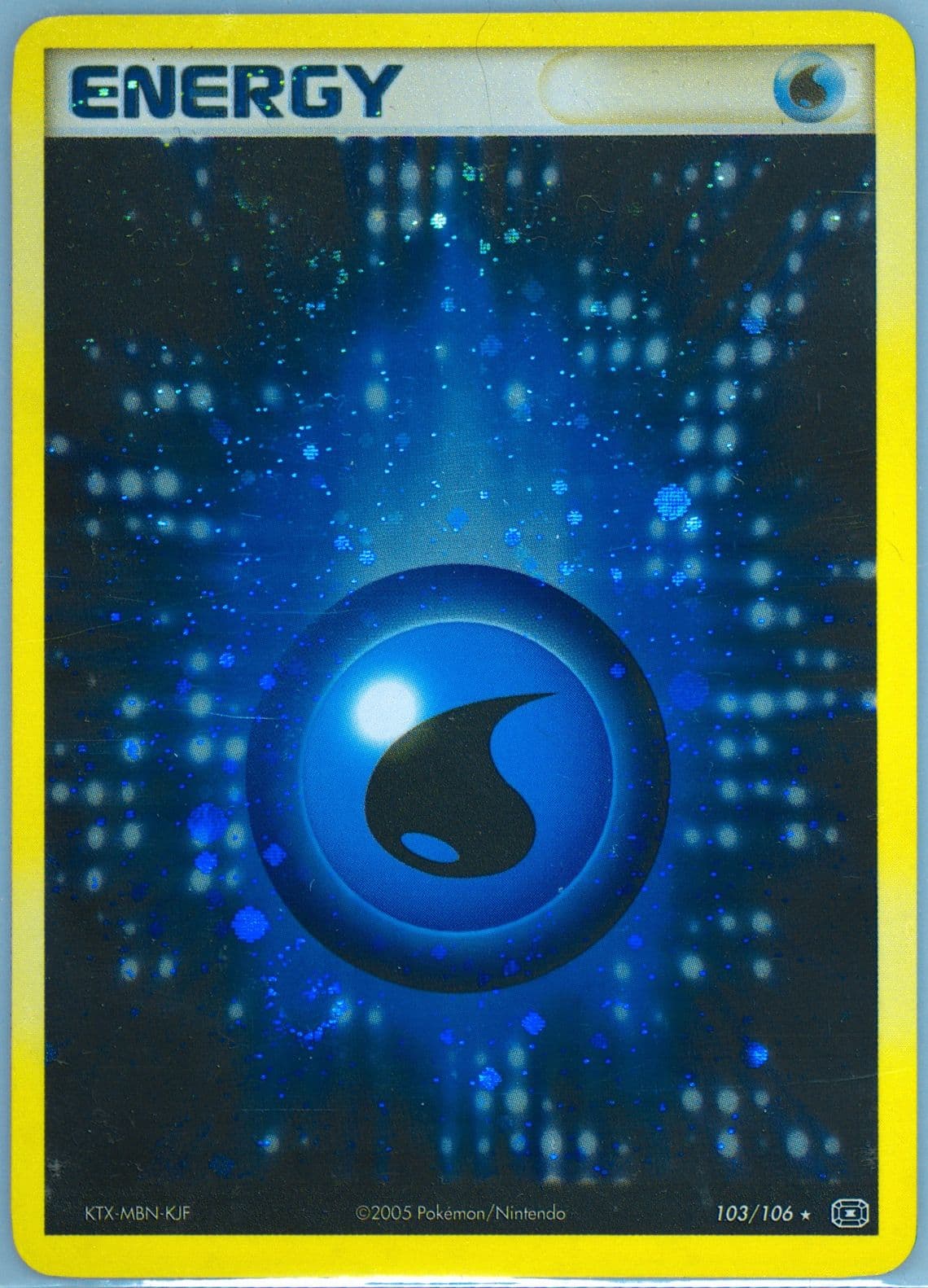 Water Energy-Holo (103) 2005 Pokemon EX Emerald