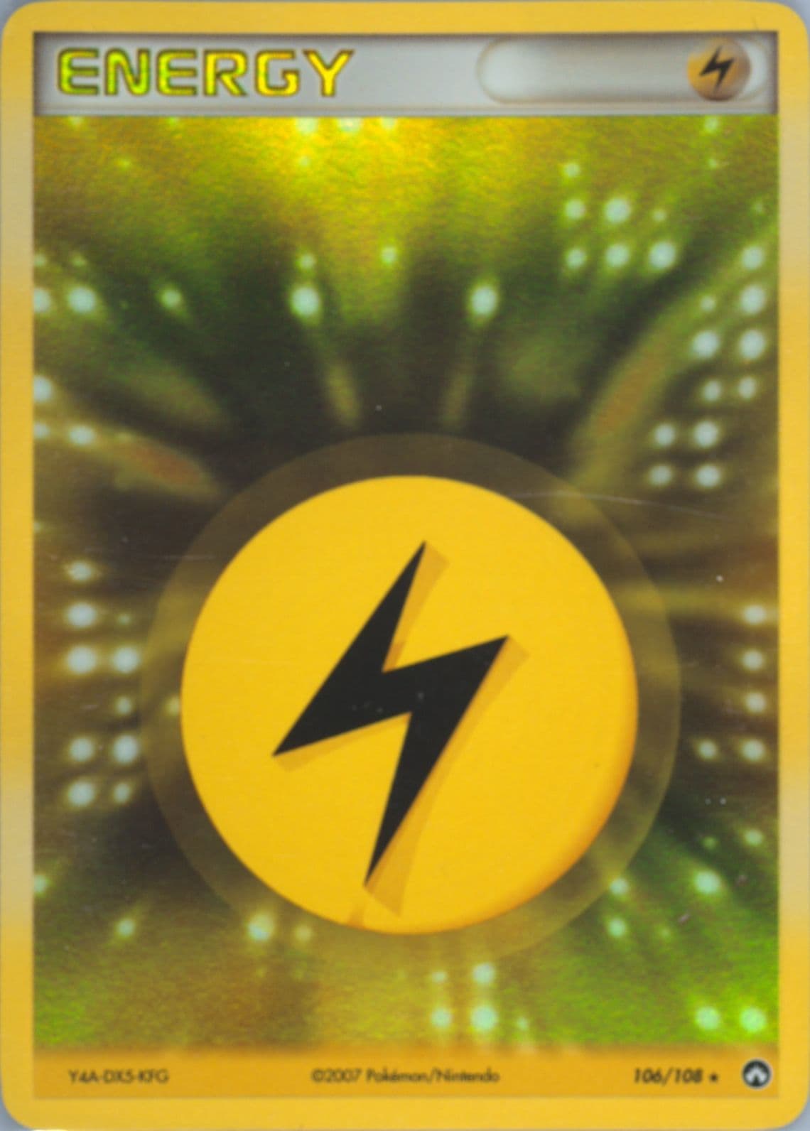 Lightning Energy-Holo (106) 2007 Pokemon EX Power Keepers