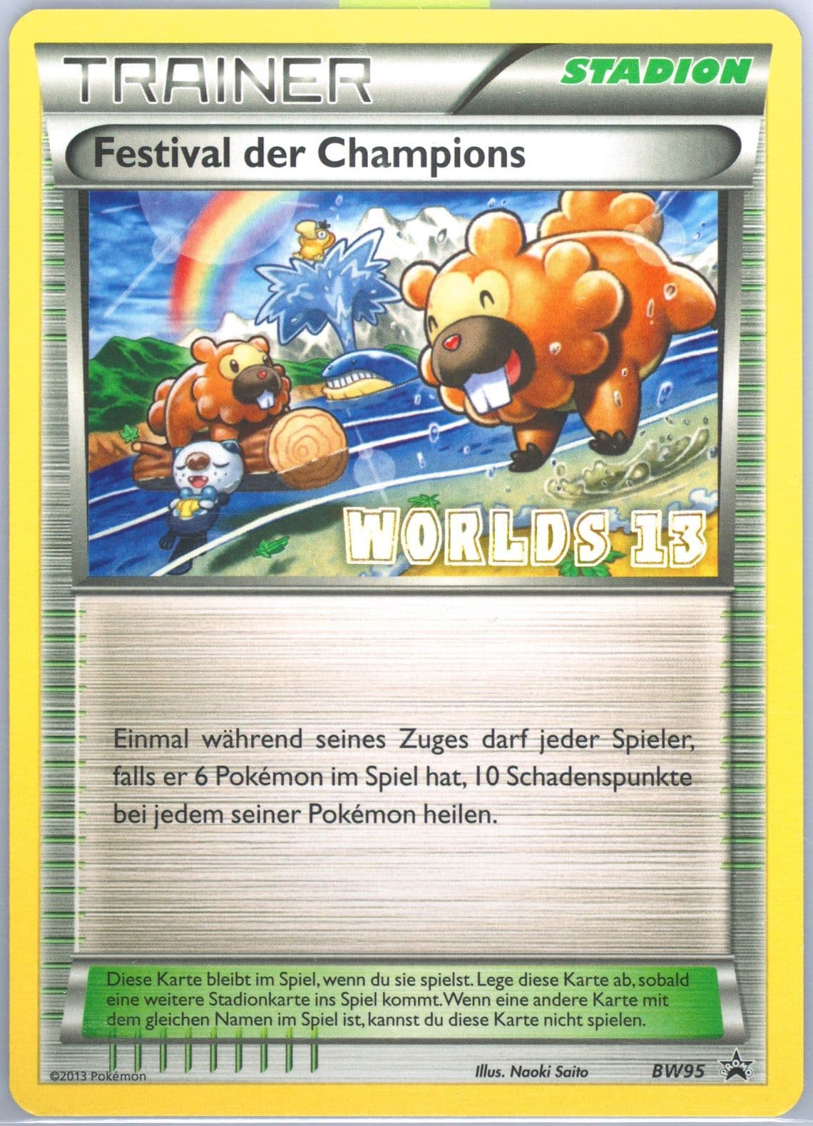 Champions Festival Worlds 13-German (BW95) 2013 Pokemon Black & White Promo