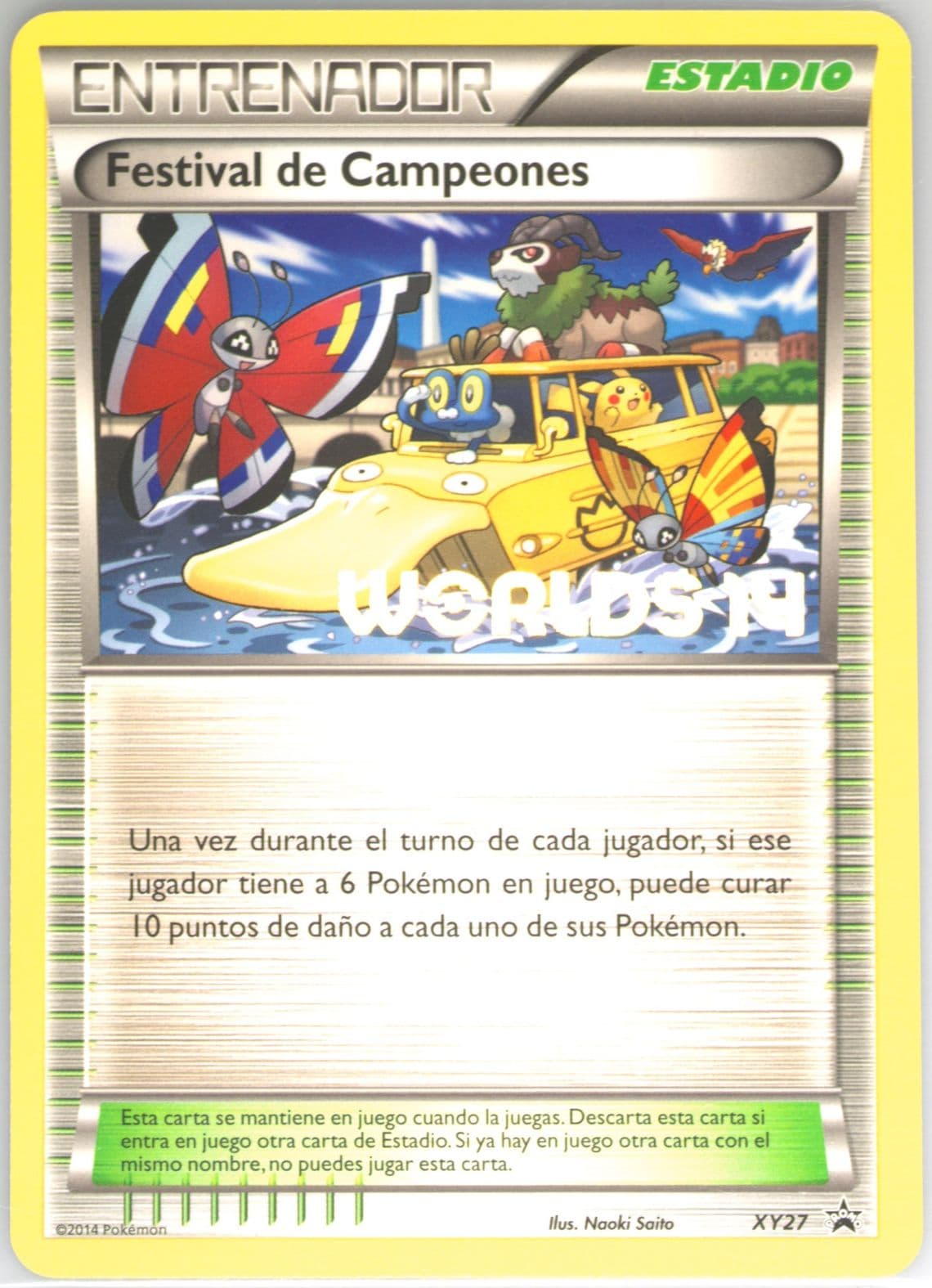 Champions Festival Worlds 14-Spanish (XY27) 2014 Pokemon XY Black Star Promo