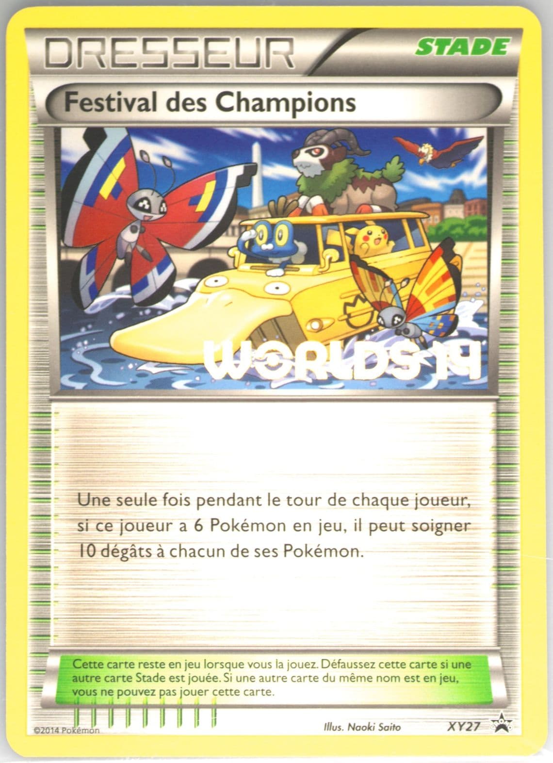 Champions Festival Worlds 14-French (XY27) 2014 Pokemon XY Black Star Promo