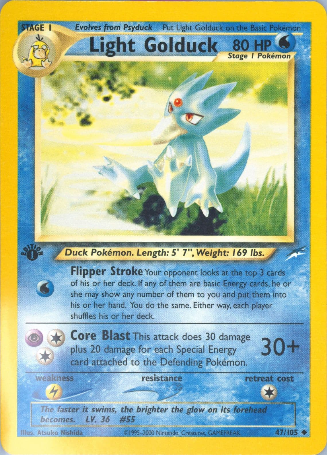 Light Golduck 1st Edition (47) 2002 Pokemon Neo Destiny