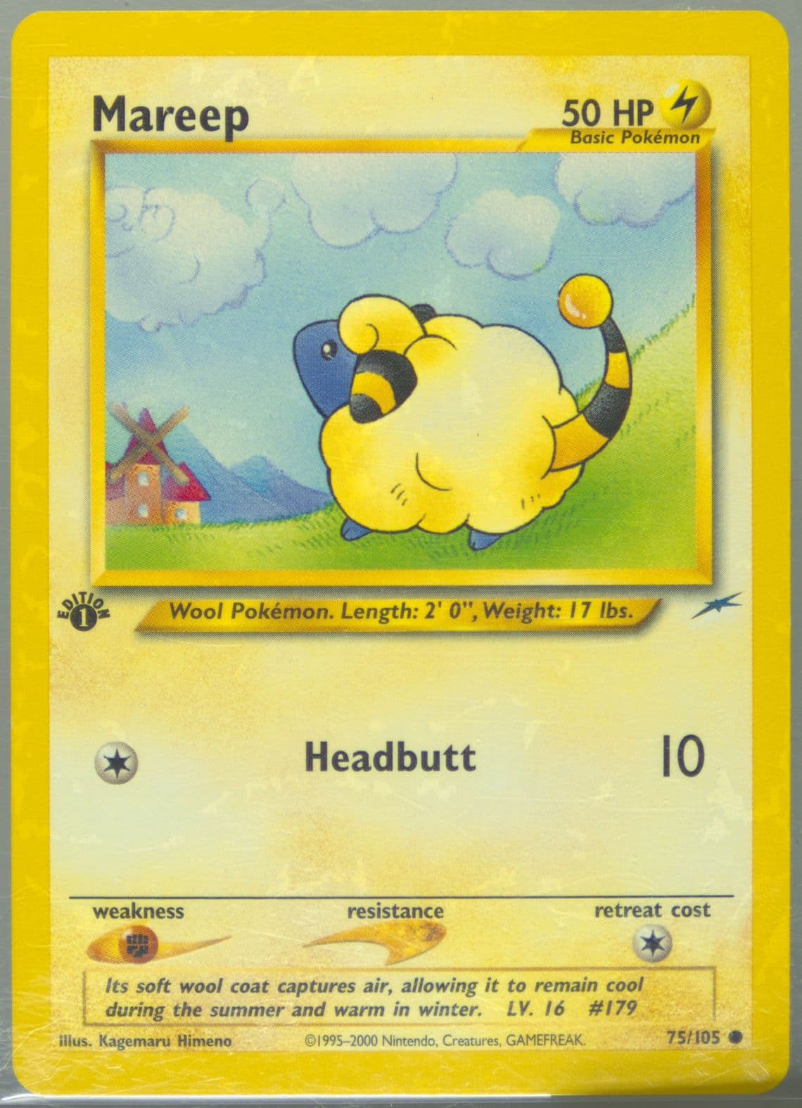 Mareep 1st Edition (75) 2002 Pokemon Neo Destiny