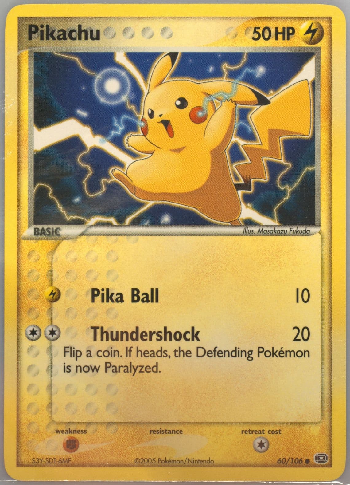 Pikachu (60) 2005 Pokemon EX Emerald