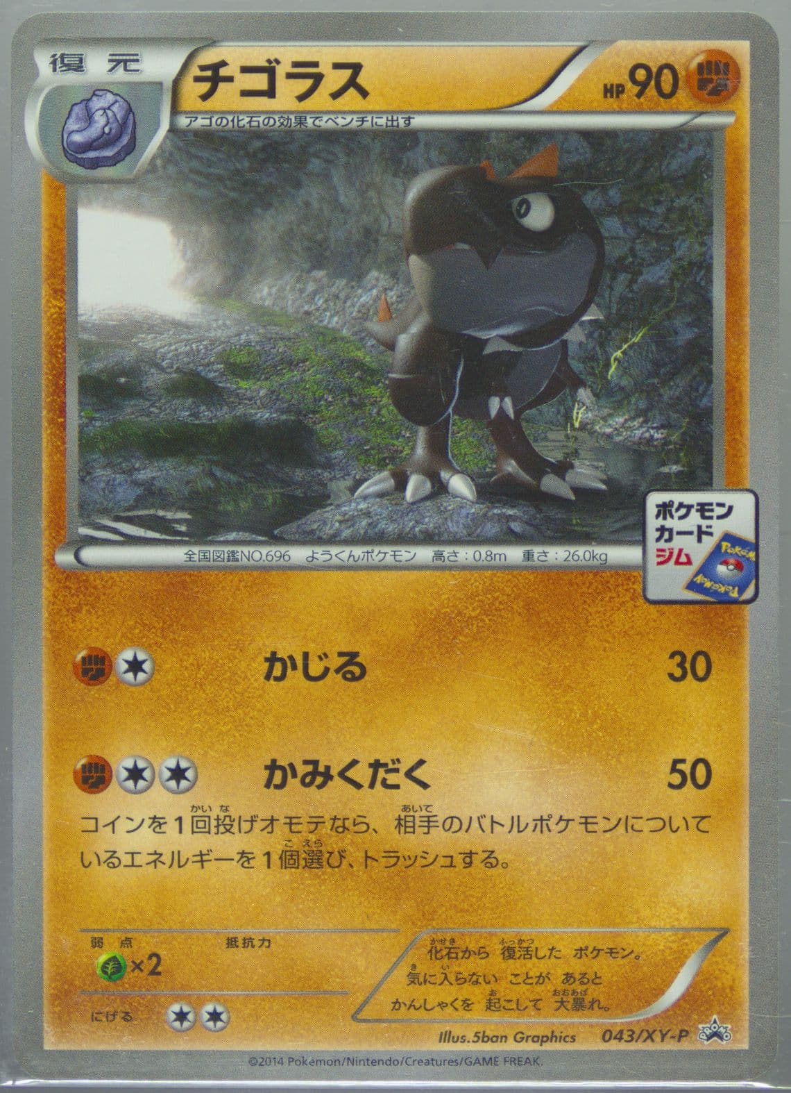 Tyrunt Pokemon Card Gym Promotional Card Pack 2 (043) 2014 Pokemon Japanese XY Promo