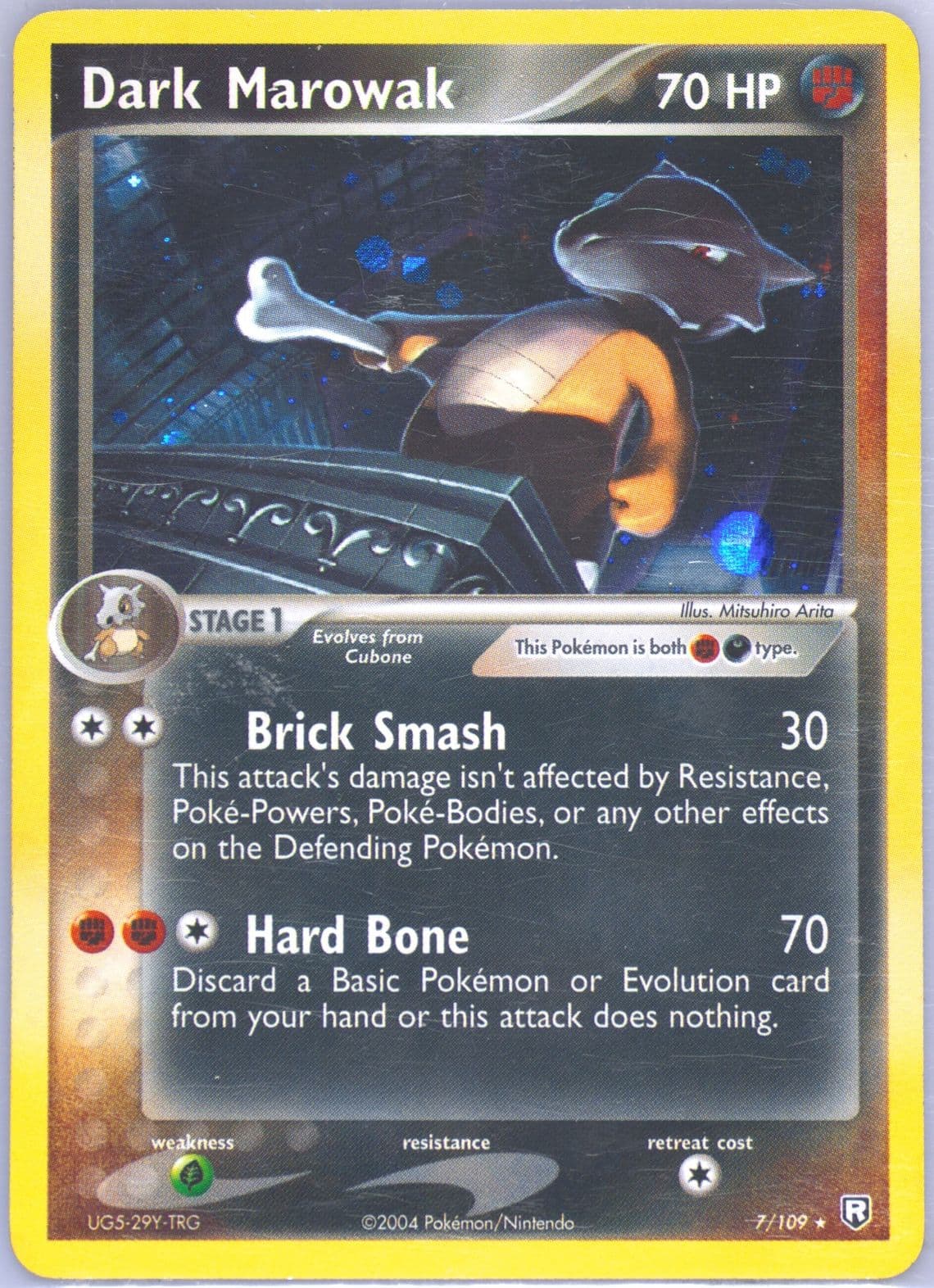 Dark Marowak-Holo (7) 2004 Pokemon EX Team Rocket Returns