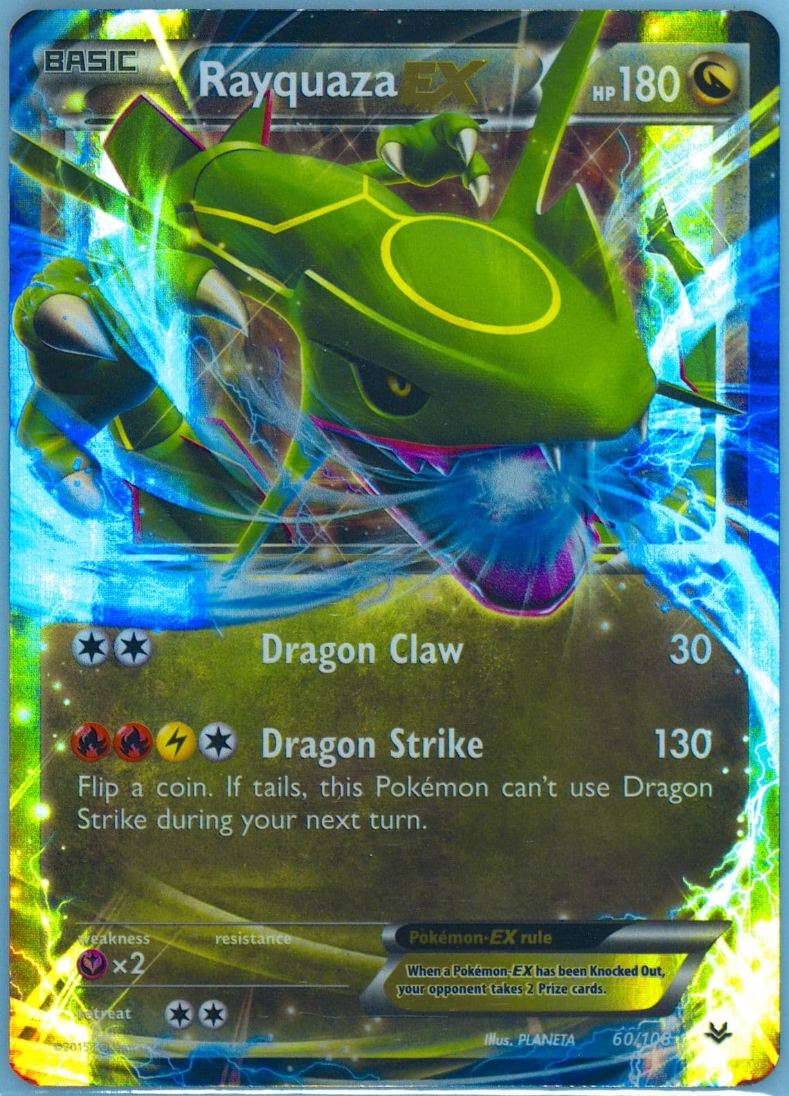 Rayquaza EX (60) 2015 Pokemon XY Roaring Skies