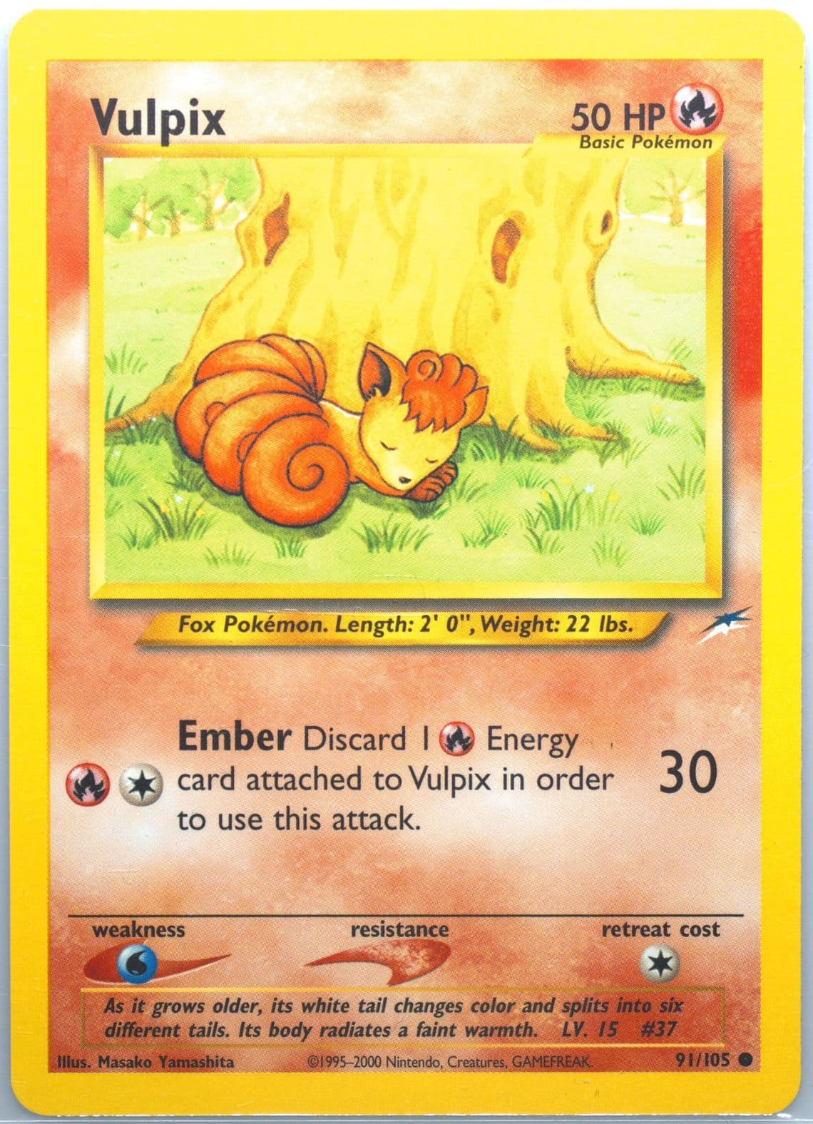Vulpix (91) 2002 Pokemon Neo Destiny