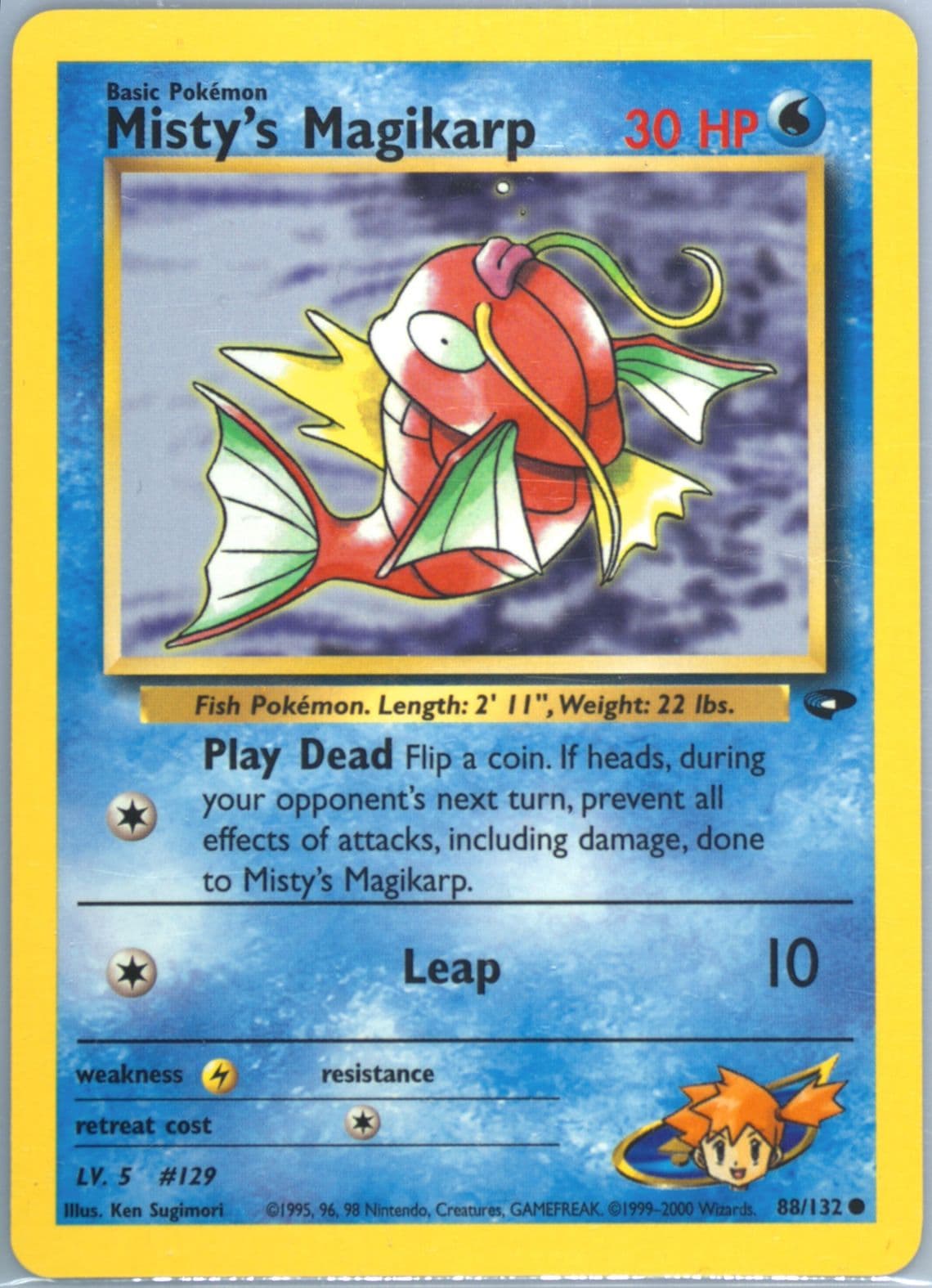 Misty's Magikarp (88) 2000 Pokemon Gym Challenge