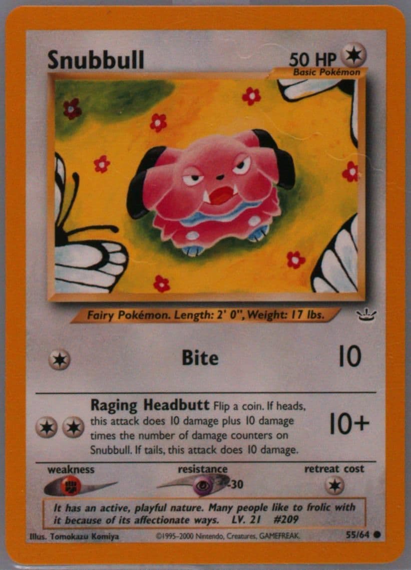 Snubbull (55) 2001 Pokemon Neo Revelation