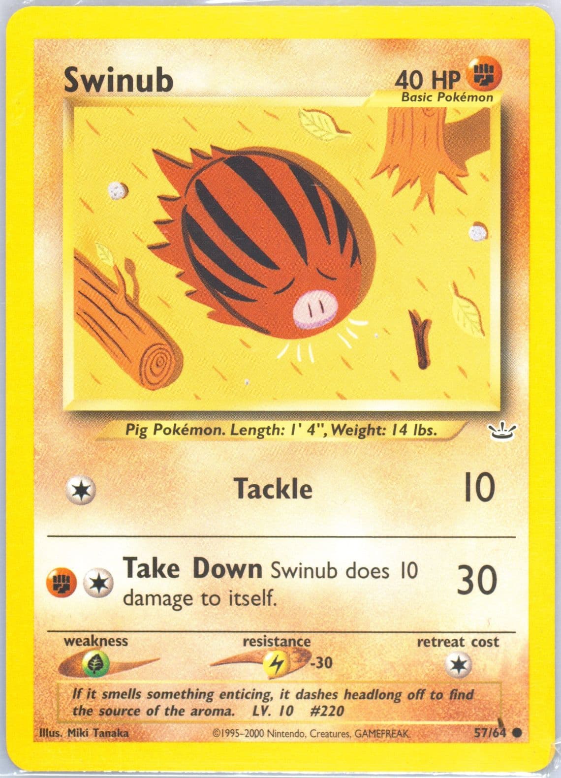 Swinub (57) 2001 Pokemon Neo Revelation