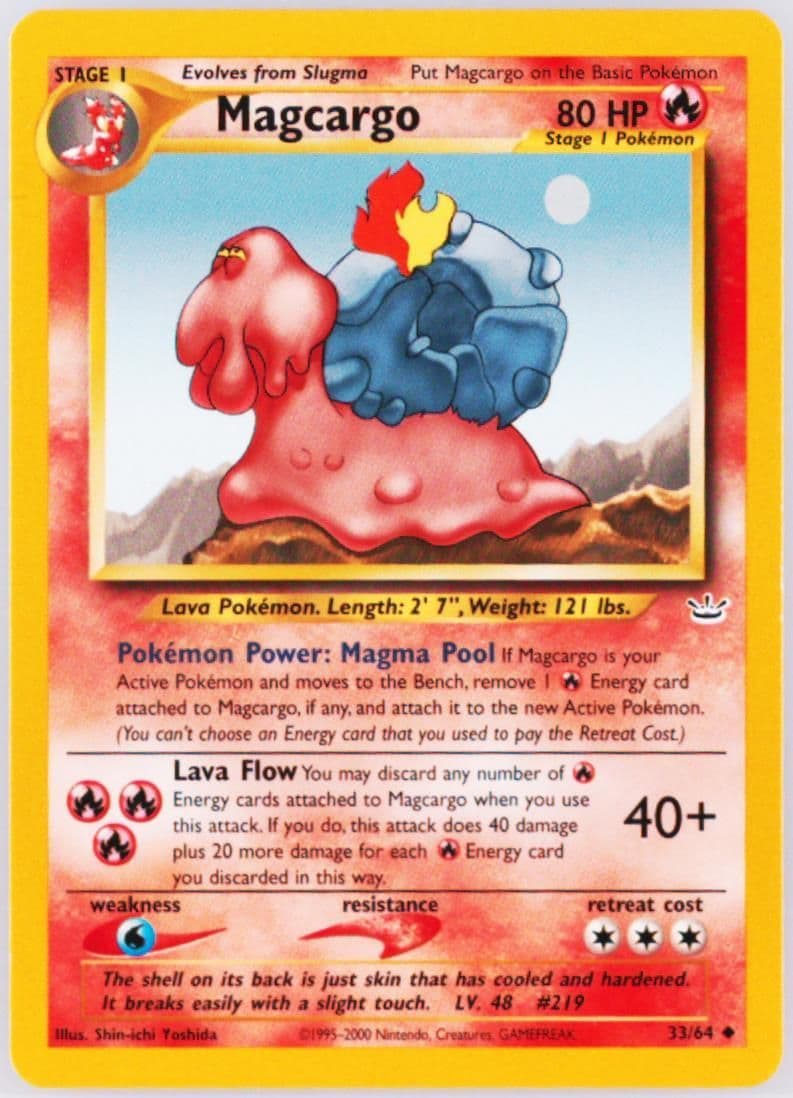 Magcargo (33) 2001 Pokemon Neo Revelation