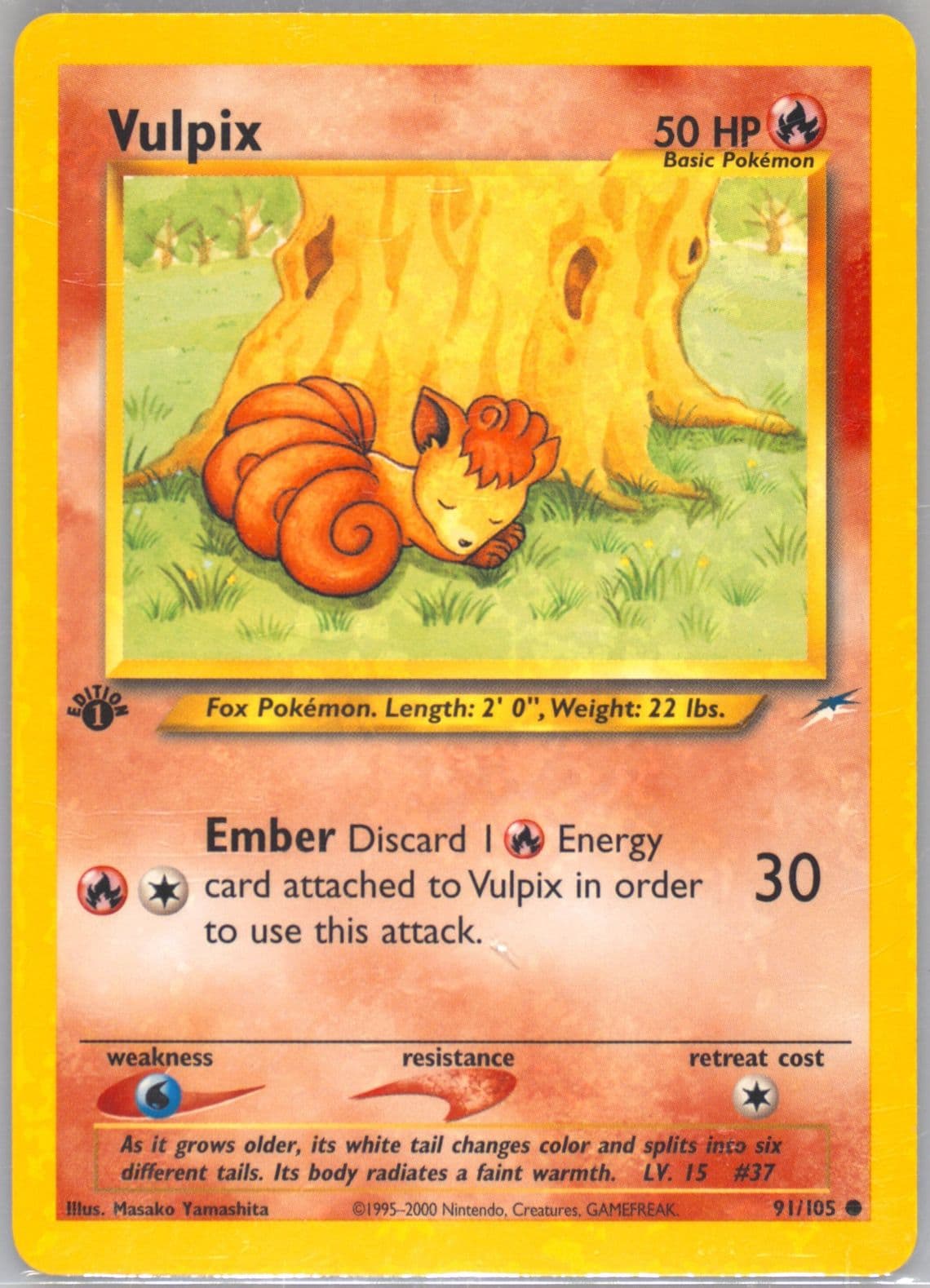 Vulpix 1st Edition (91) 2002 Pokemon Neo Destiny