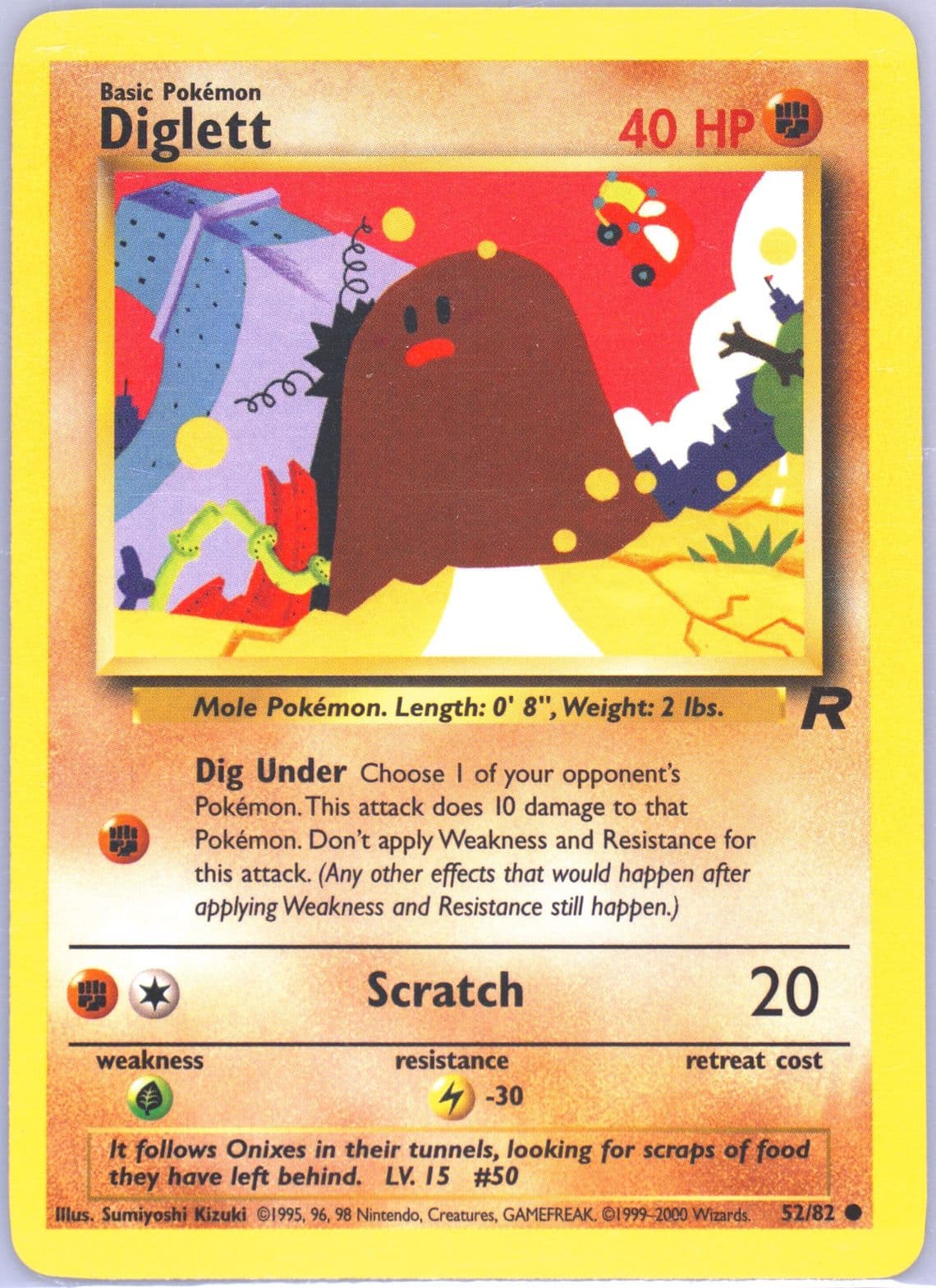 Diglett (52) 2000 Pokemon Rocket