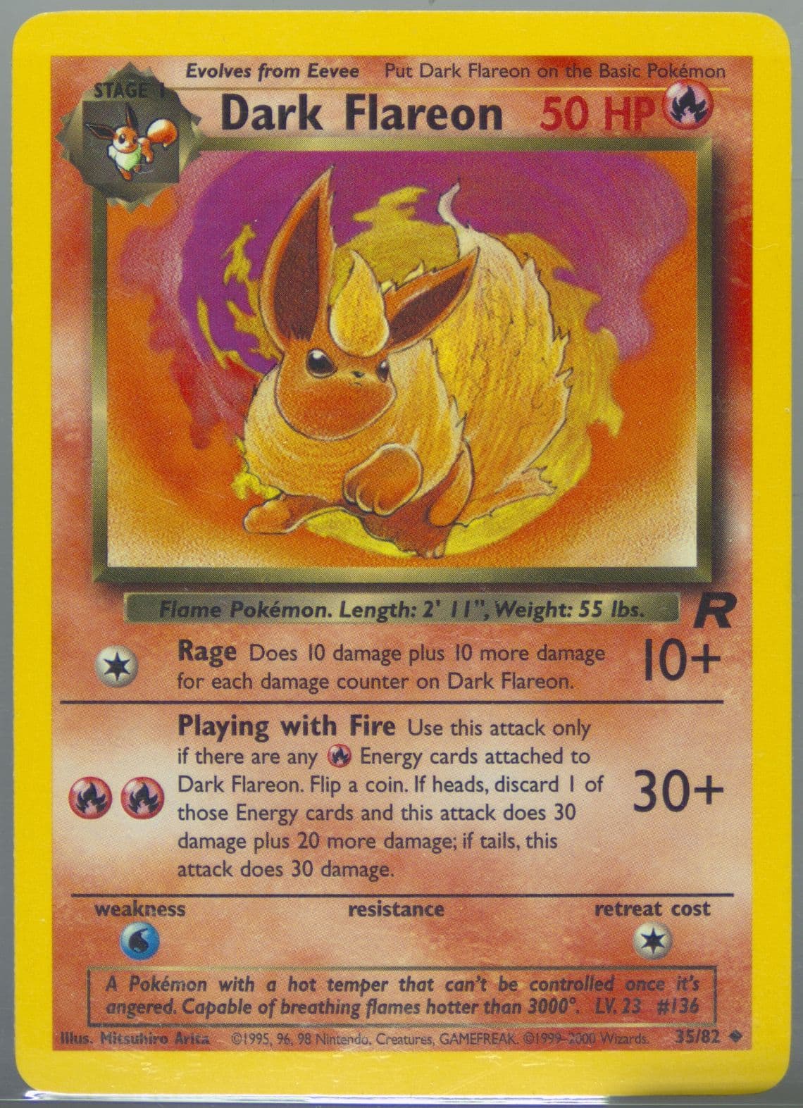 Dark Flareon (35) 2000 Pokemon Rocket