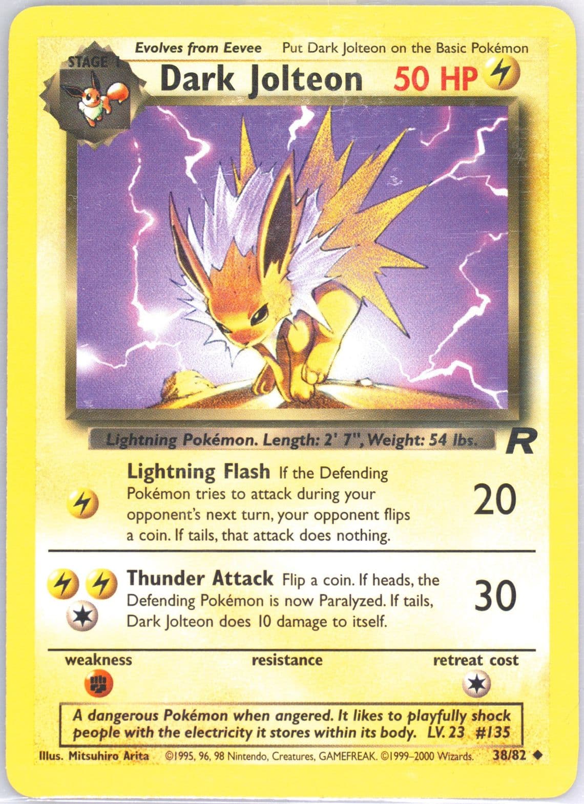 Dark Jolteon (38) 2000 Pokemon Rocket