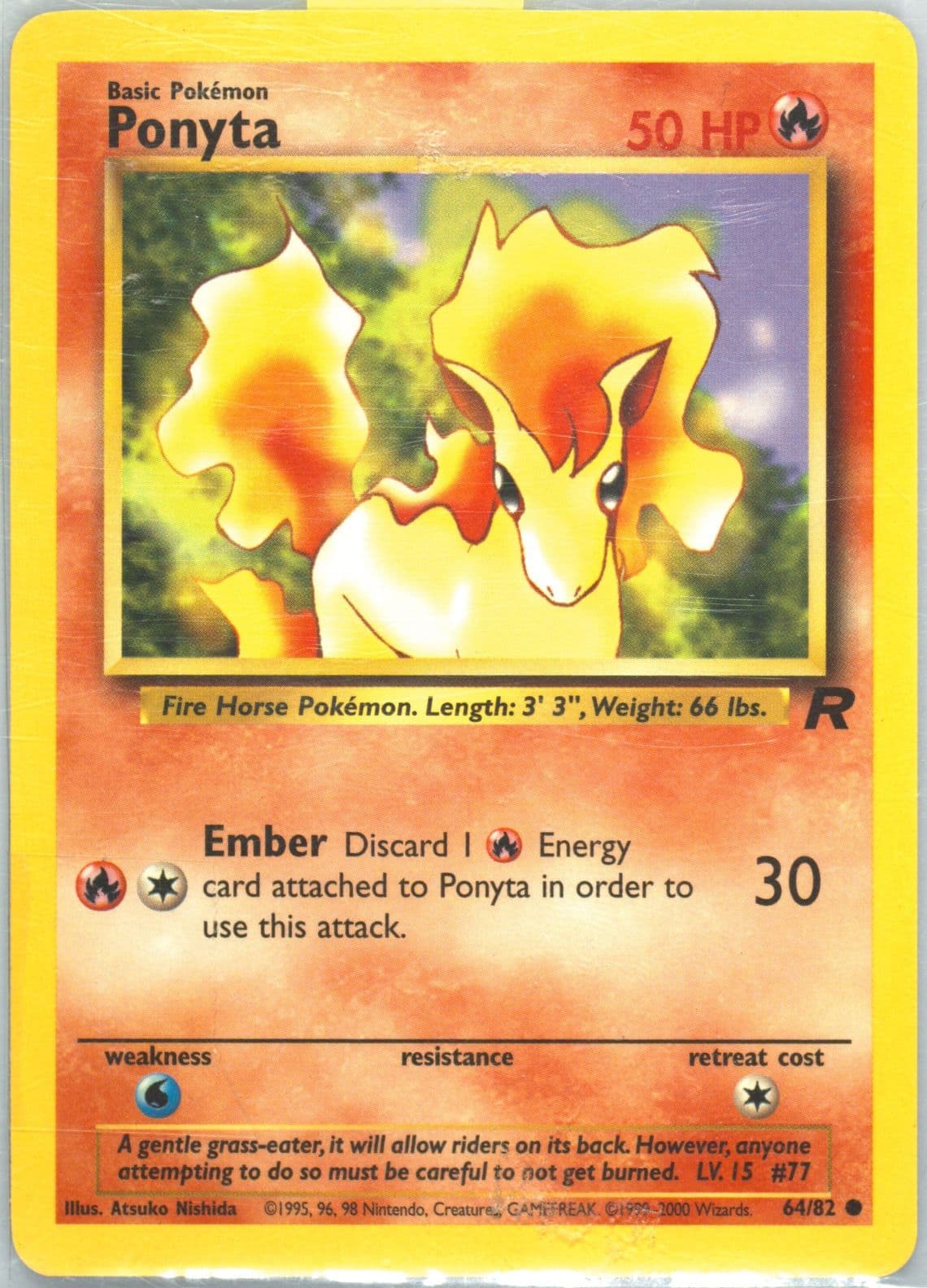 Ponyta (64) 2000 Pokemon Rocket