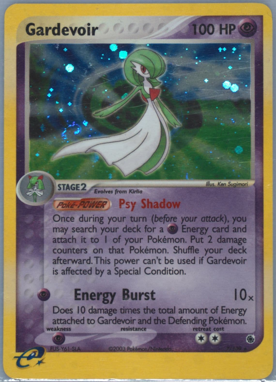 Gardevoir-Holo (7) 2003 Pokemon EX Ruby & Sapphire