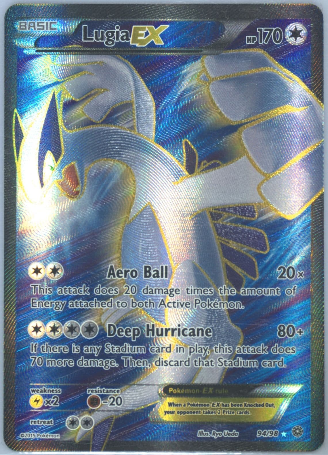 Full Art/Lugia EX (94) 2015 Pokemon XY Ancient Origins