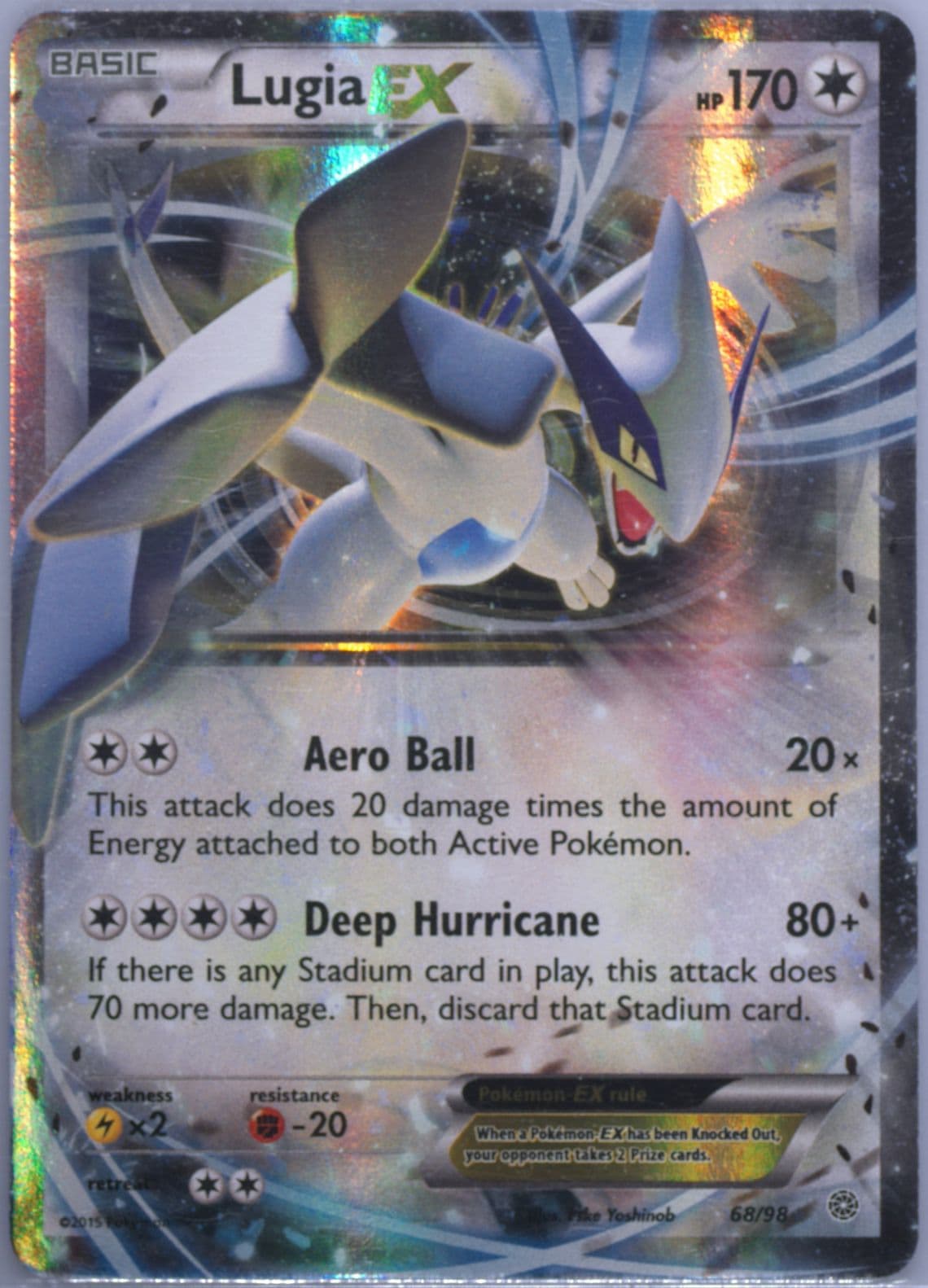Lugia EX (68) 2015 Pokemon XY Ancient Origins
