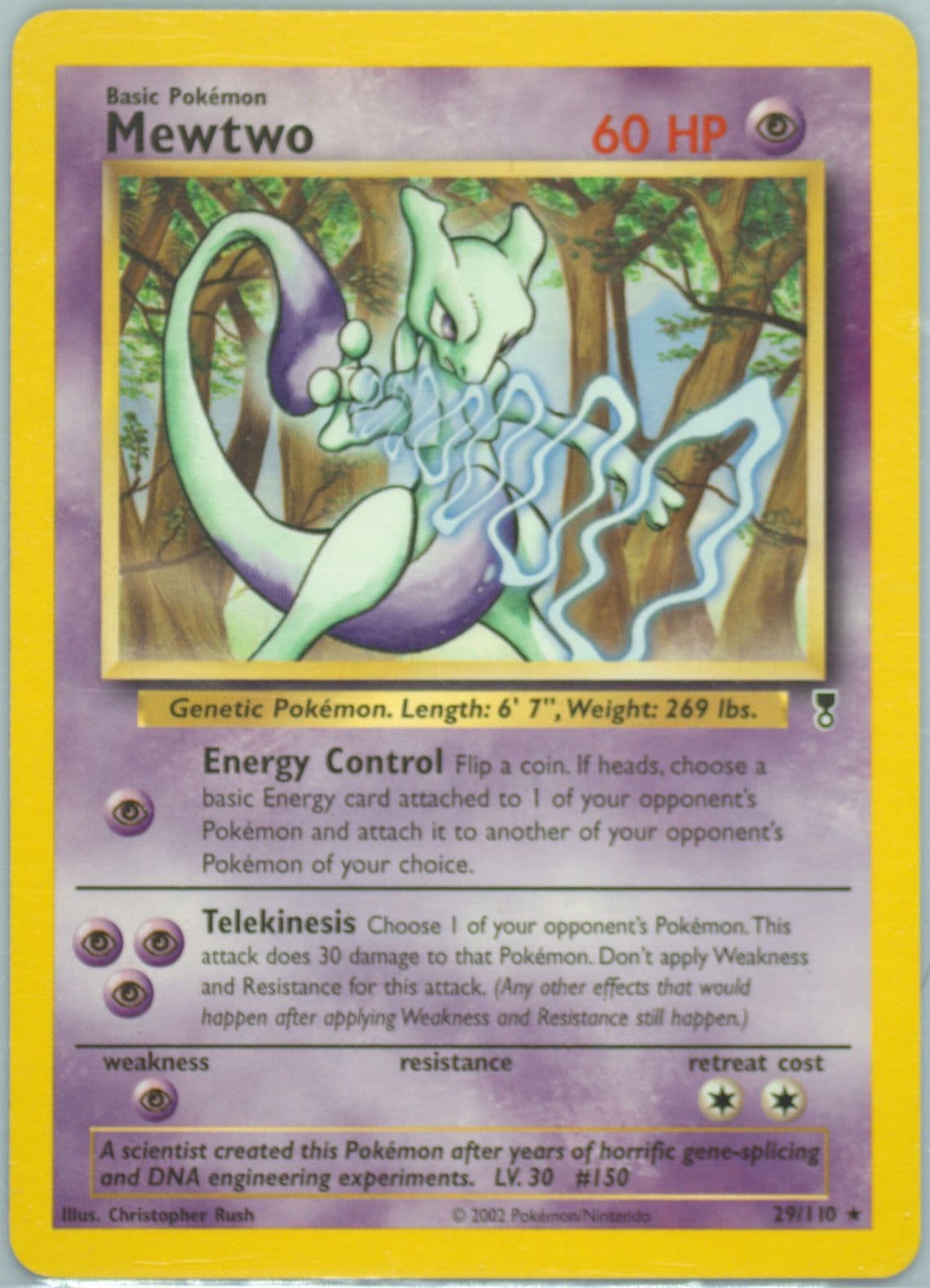 Mewtwo (29) 2002 Pokemon Legendary Collection