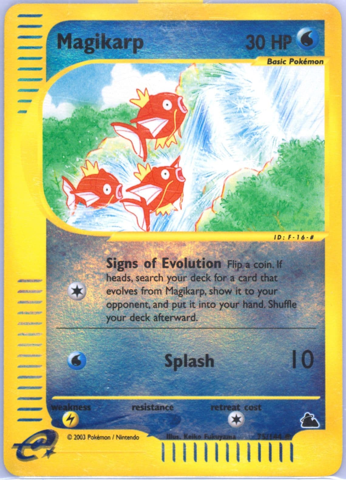 Magikarp-Reverse Foil (75) 2003 Pokemon Skyridge