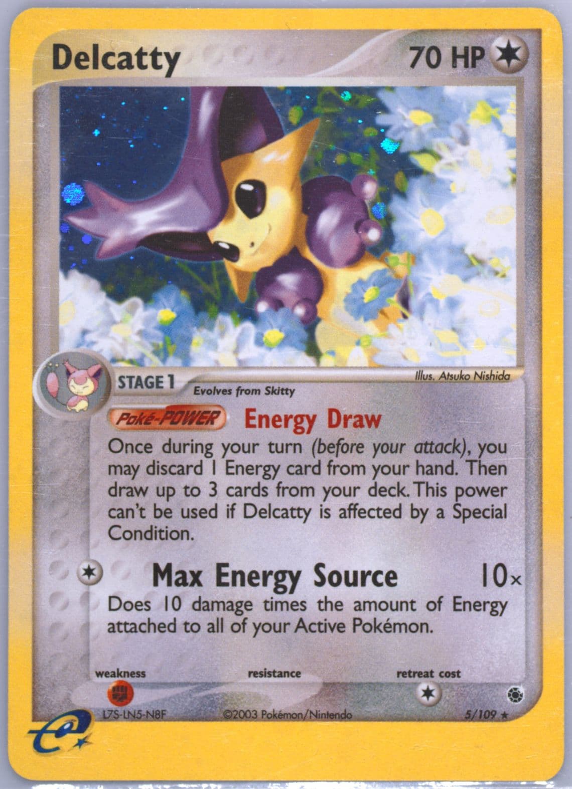 Delcatty-Holo (5) 2003 Pokemon EX Ruby & Sapphire