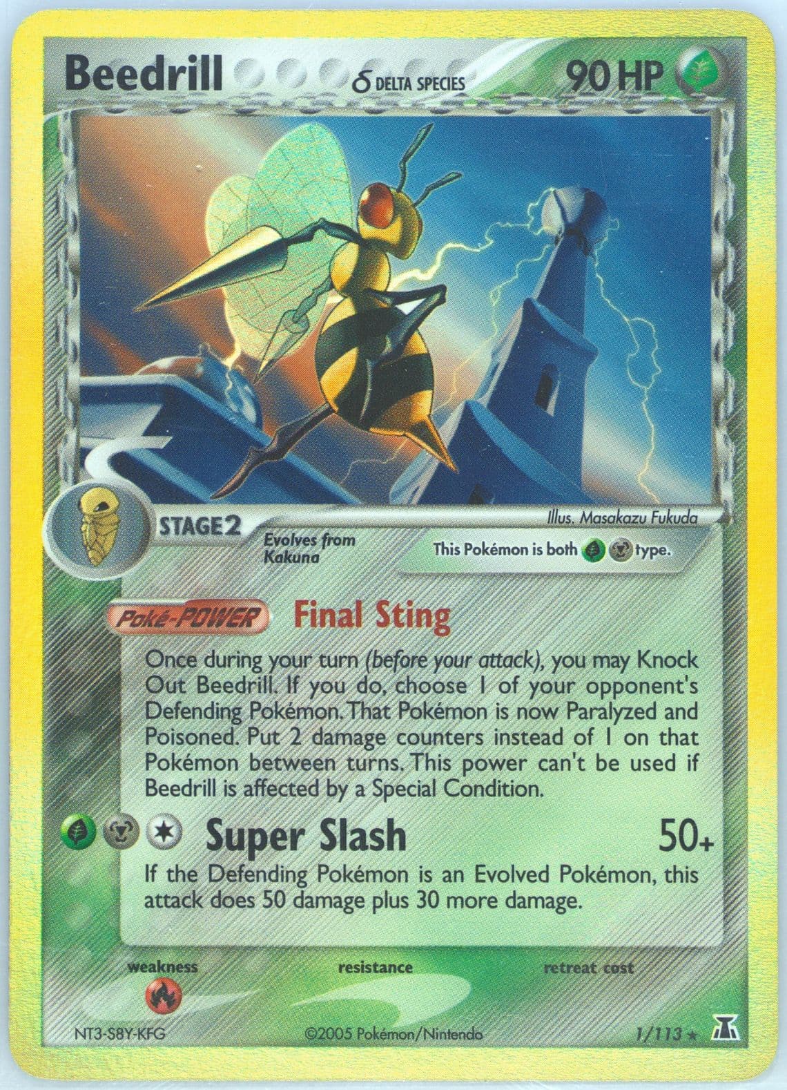 Beedrill-Holo (1) 2005 Pokemon EX Delta Species