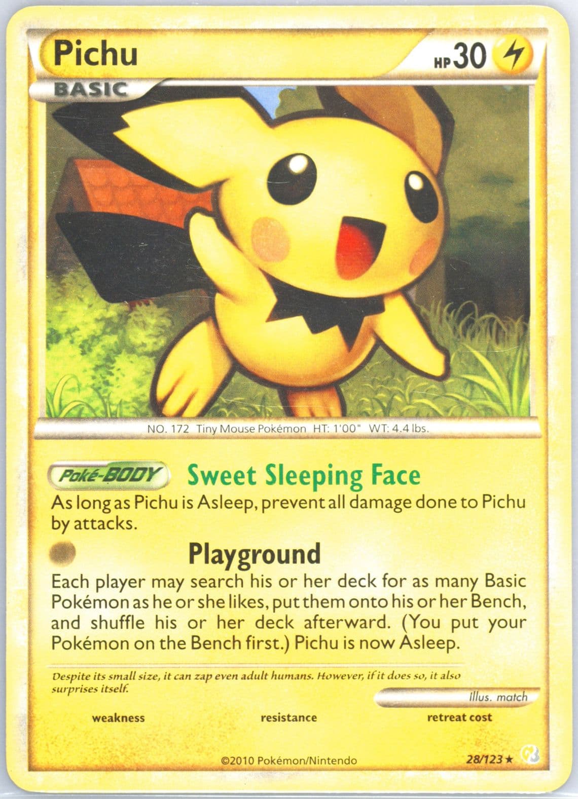 Pichu (28) 2010 Pokemon Heartgold & Soulsilver