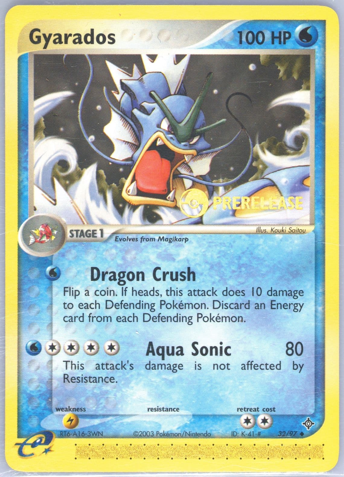 Gyarados Prerelease (32) 2003 Pokemon EX Dragon