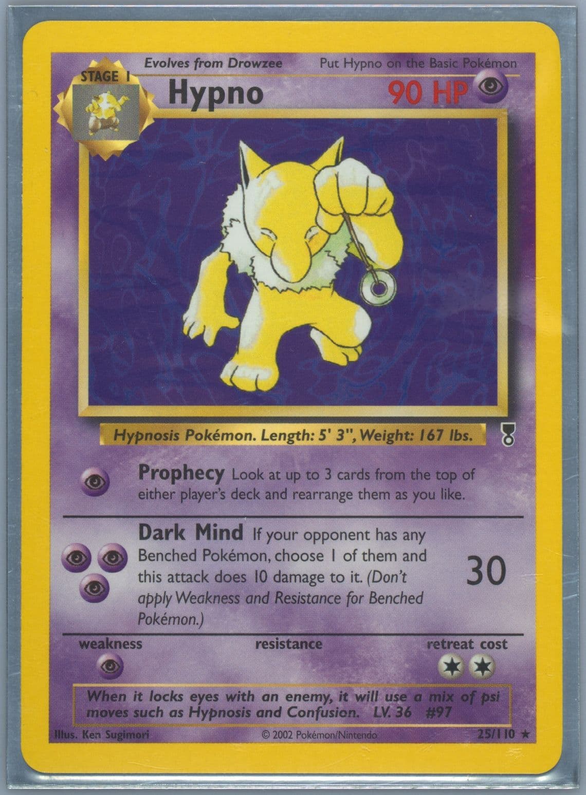 Hypno (25) 2002 Pokemon Legendary Collection