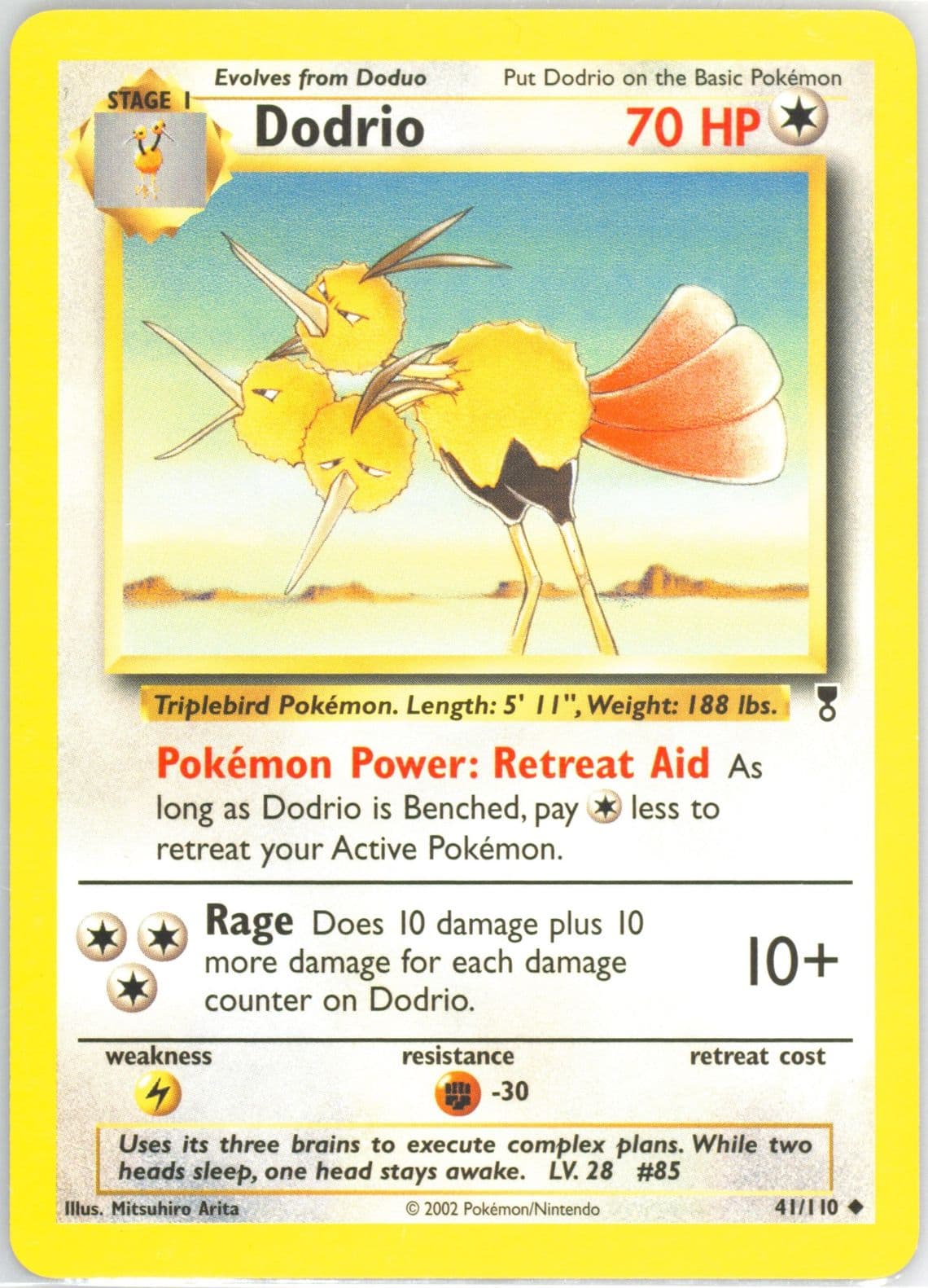 Dodrio (41) 2002 Pokemon Legendary Collection