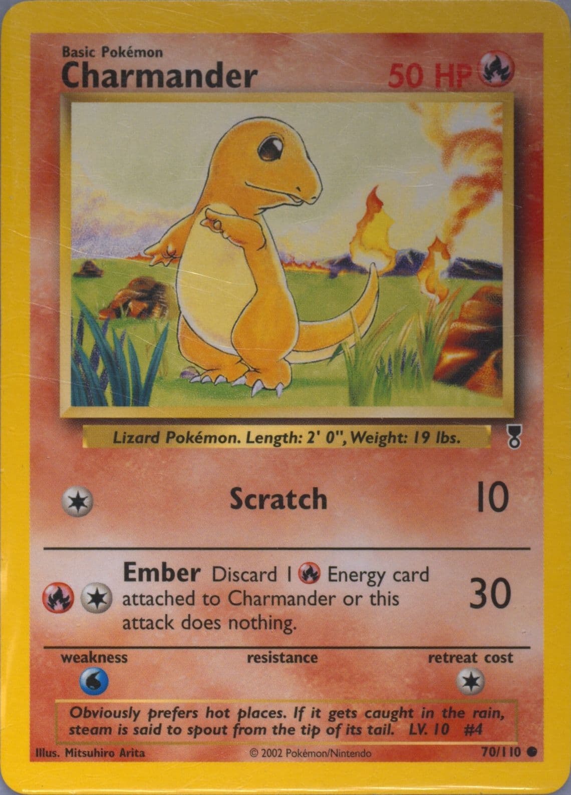 Charmander (70) 2002 Pokemon Legendary Collection