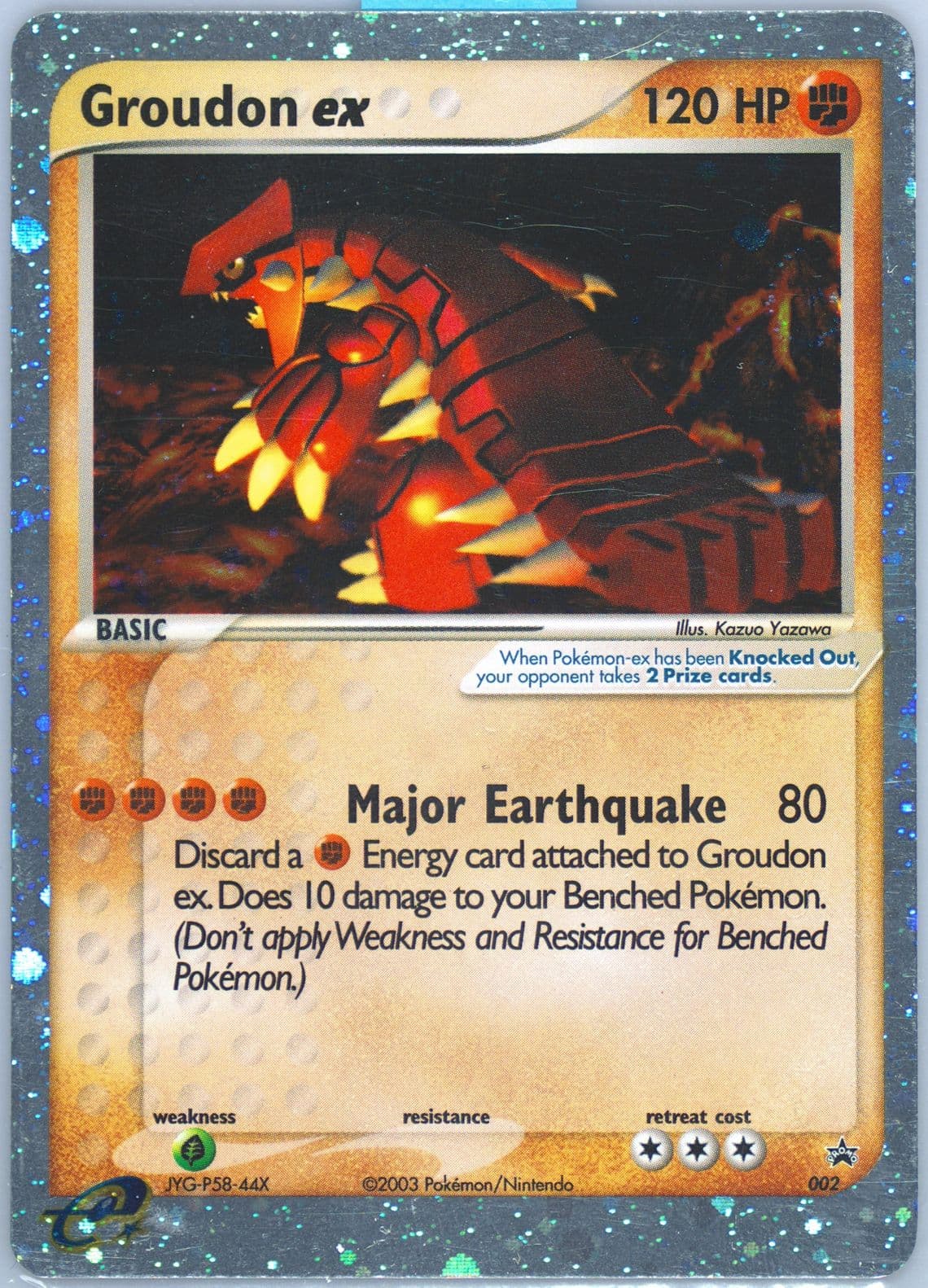 Groudon EX-Holo (002) 2003 Pokemon Black Star Promo