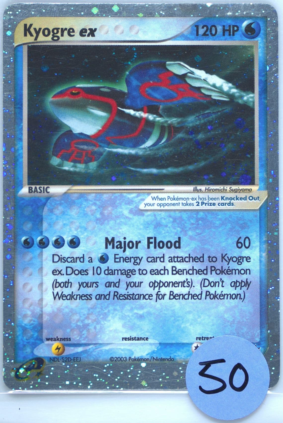Kyogre EX-Holo (001) 2003 Pokemon Black Star Promo