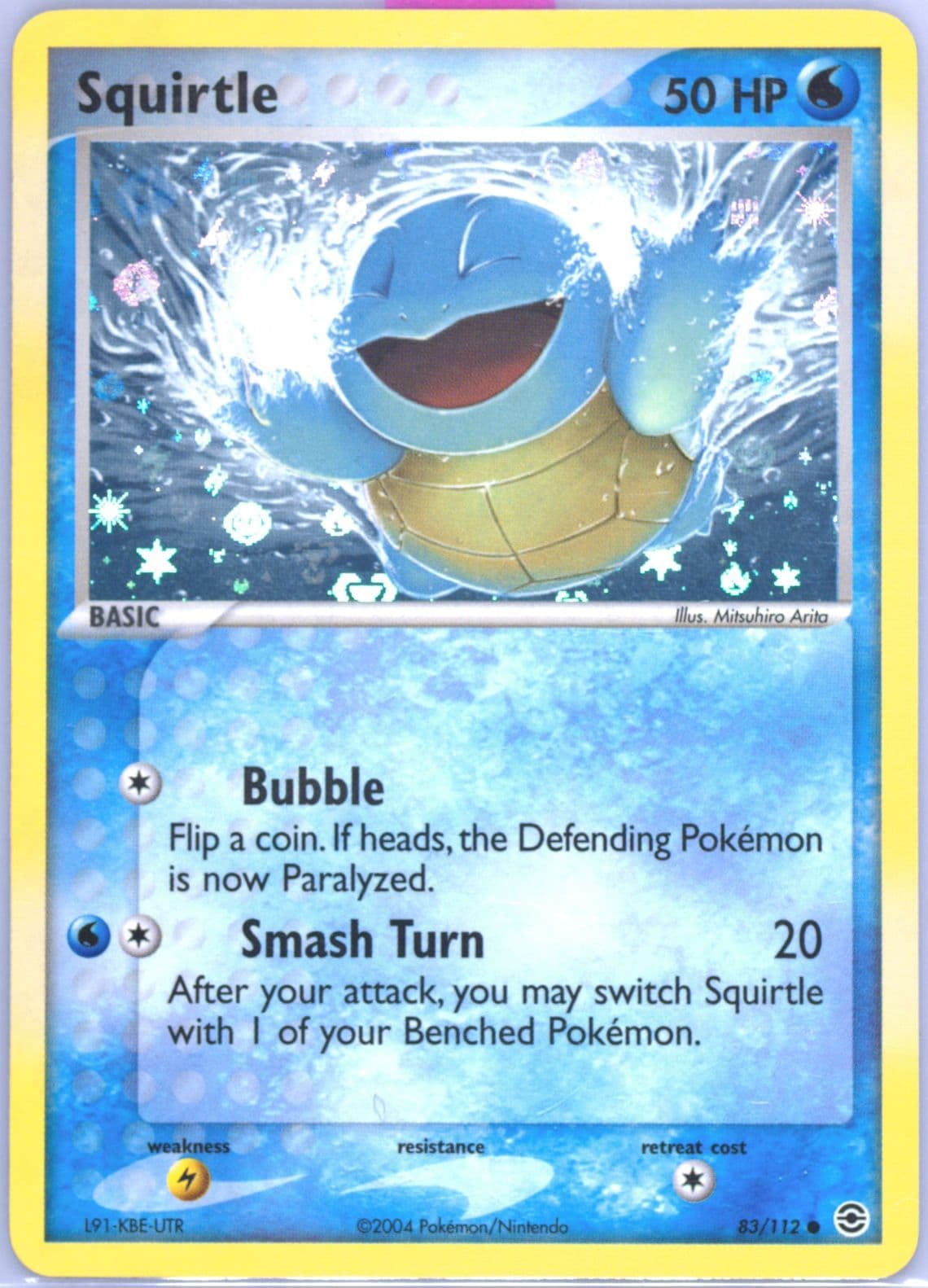 Squirtle-Reverse Foil (83) 2004 Pokemon EX Fire Red & Leaf Green