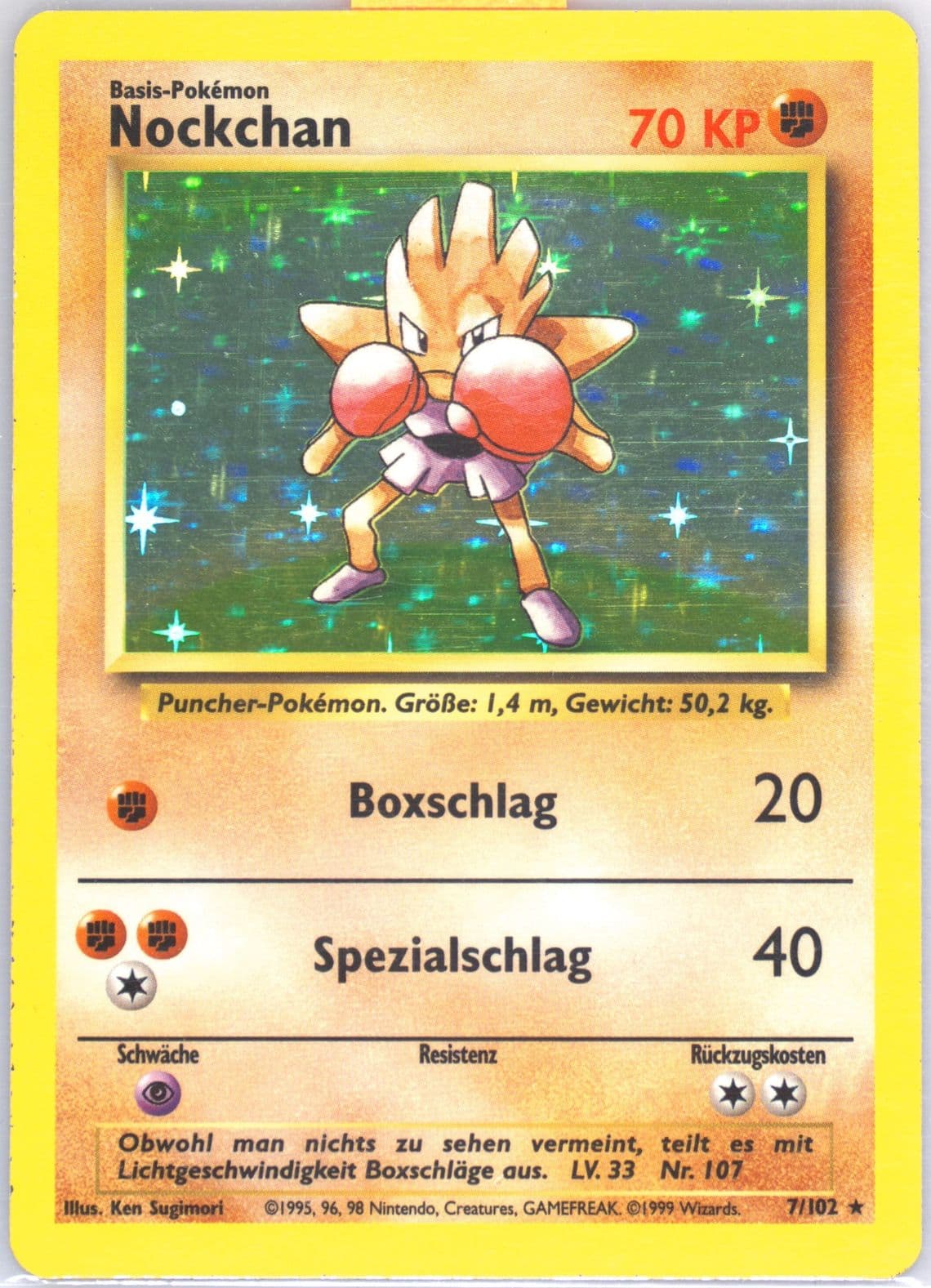 Nockchan-Holo (7) 1999 Pokemon German