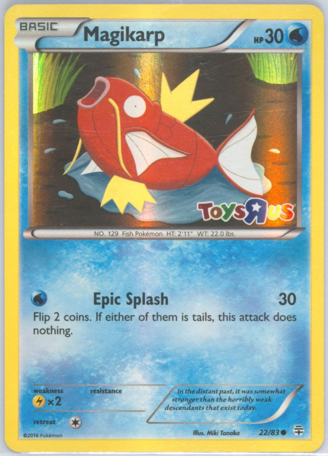 Magikarp-Holo Toys R US (22) 2016 Pokemon XY Generations