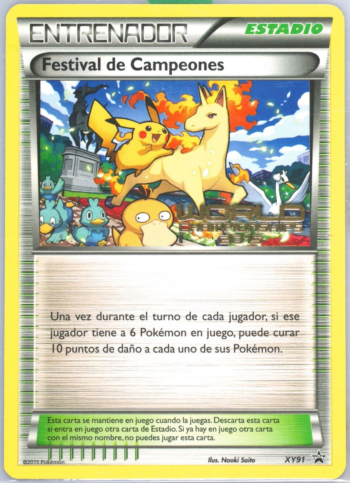 Champions Festival Worlds 15-Spanish (XY91) 2015 Pokemon XY Black Star Promos