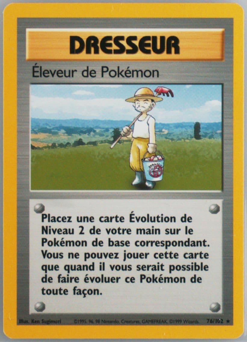 Eleveur de Pokemon (76) 1999 Pokemon French